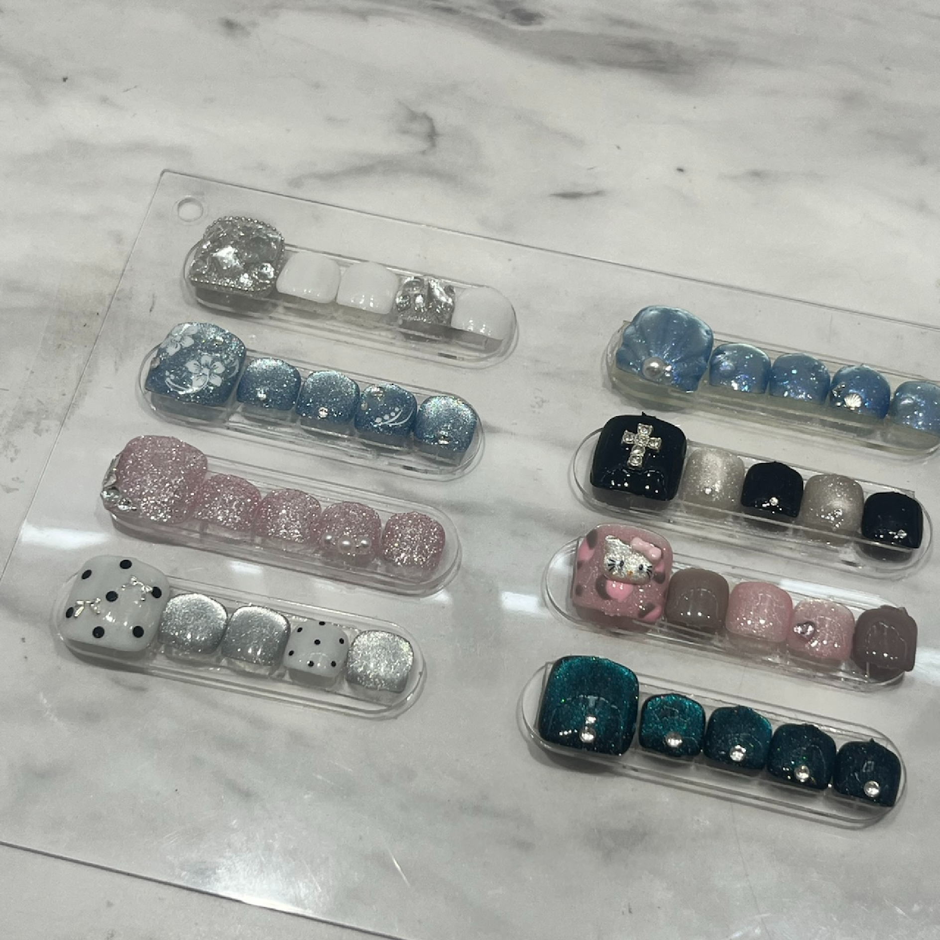 【全員/定額/フットネイル】大人気8種類から選べるフットデザイン定額 [渋谷]