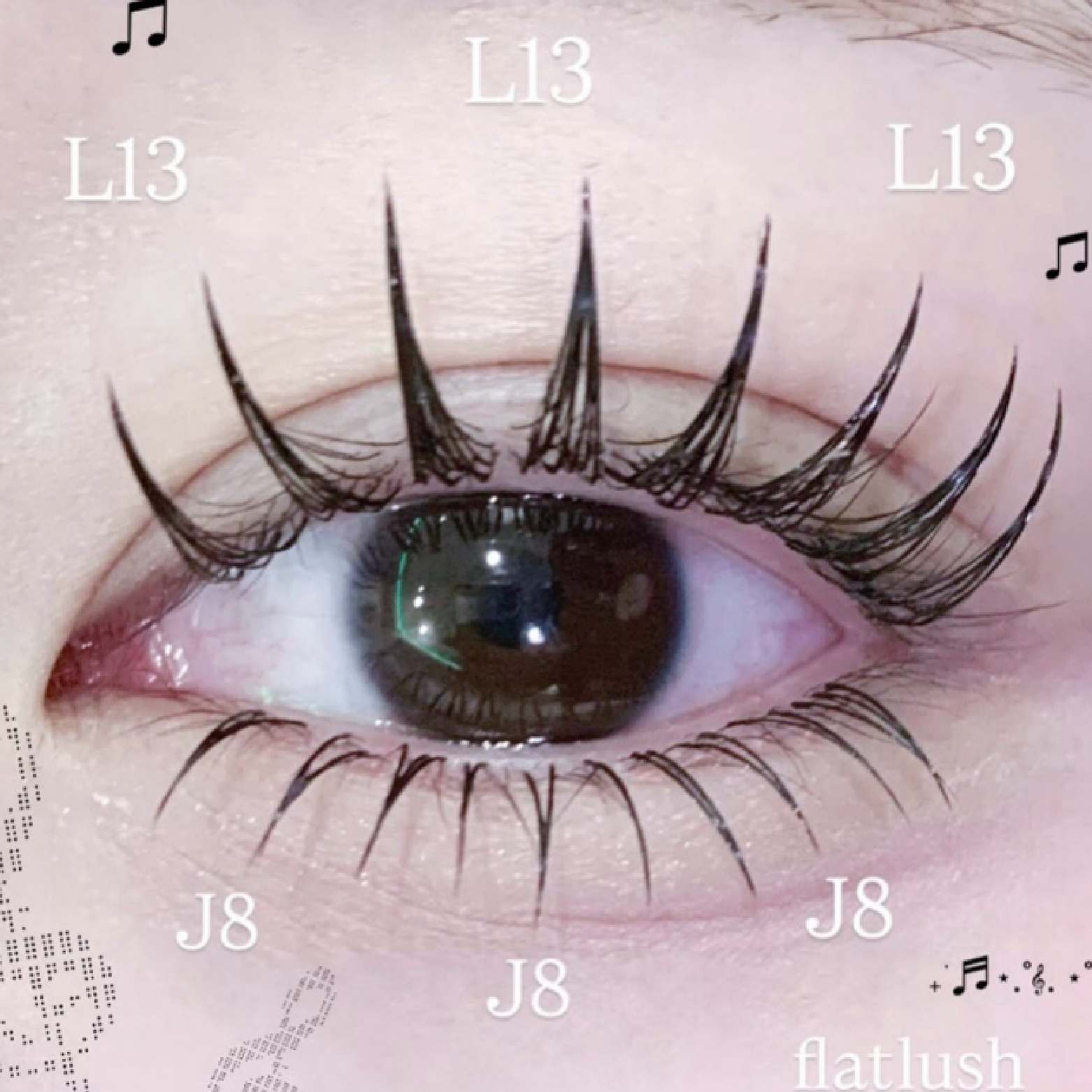 【マツエク】フラットラッシュ180本(オフ無料)