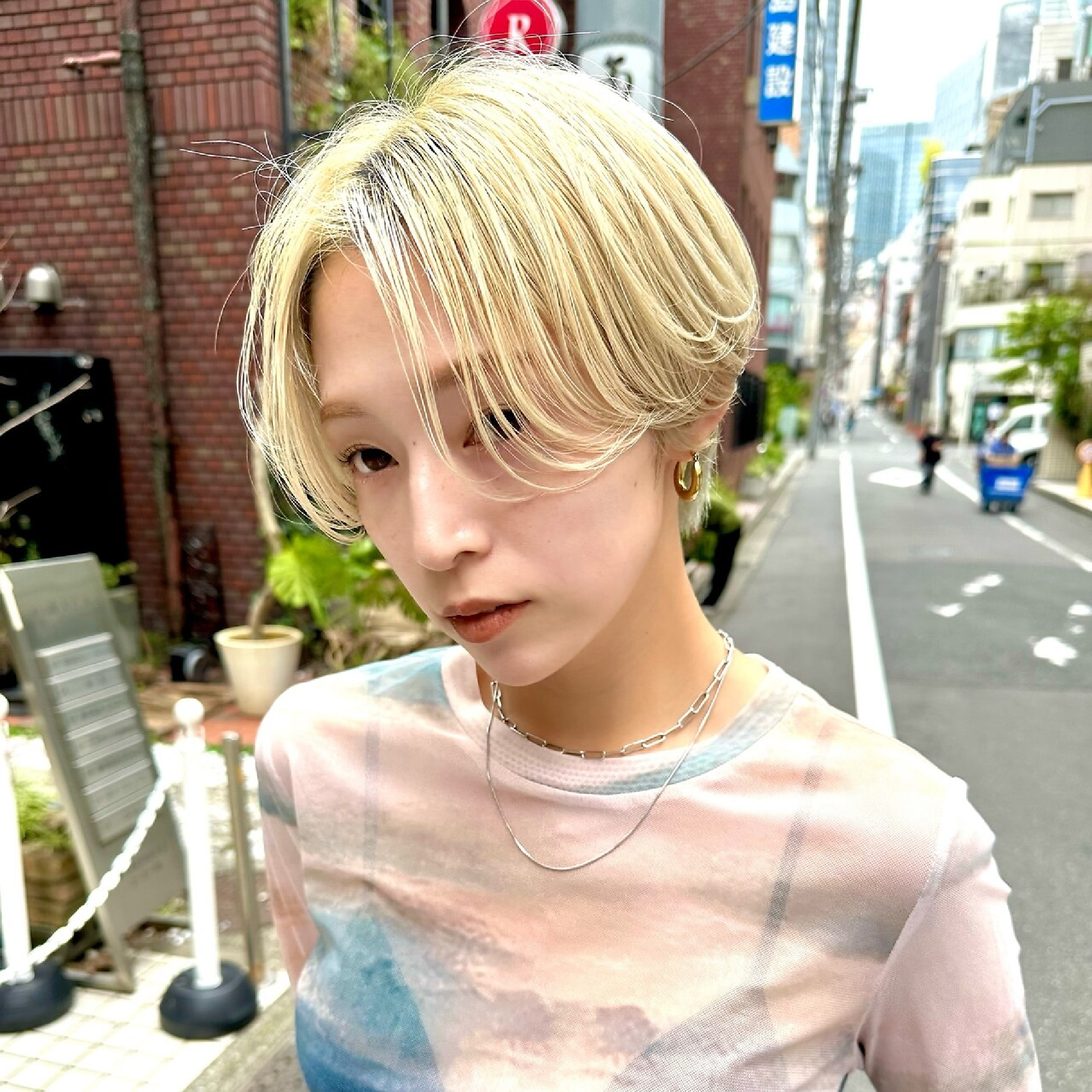ポイントストレート（前髪ストレート/顔周りストレート/前髪縮毛/顔周り縮毛)