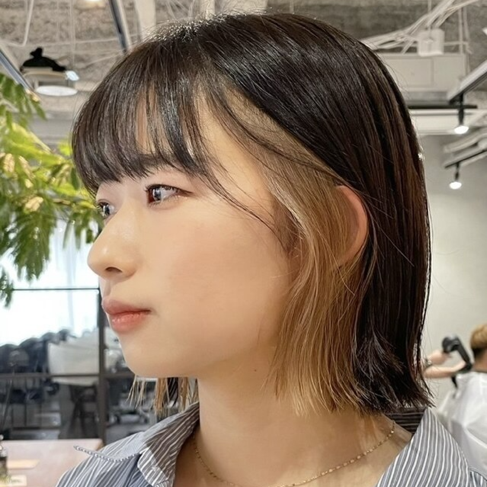 【アクセサリー&イヤリングカラー】インナーカラー+全体カラー