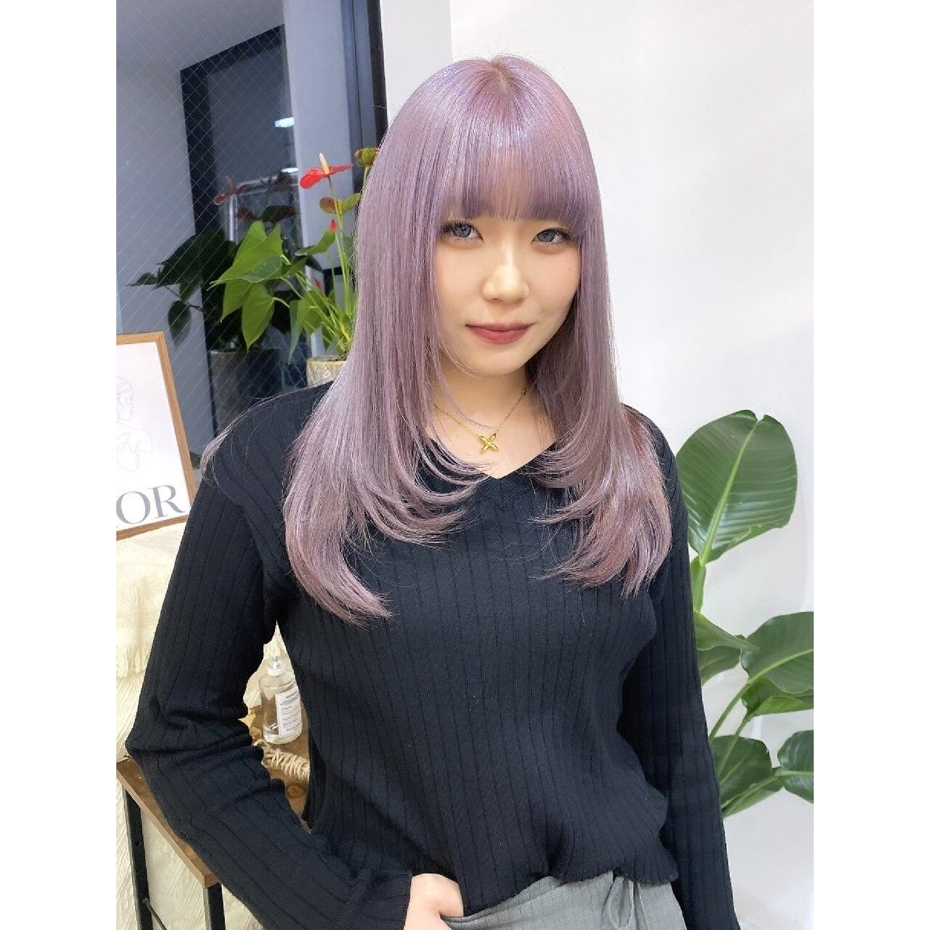 [新規平日限定]ダブルカラー(ブリーチ&カラー)＋トリートメント /￥12000