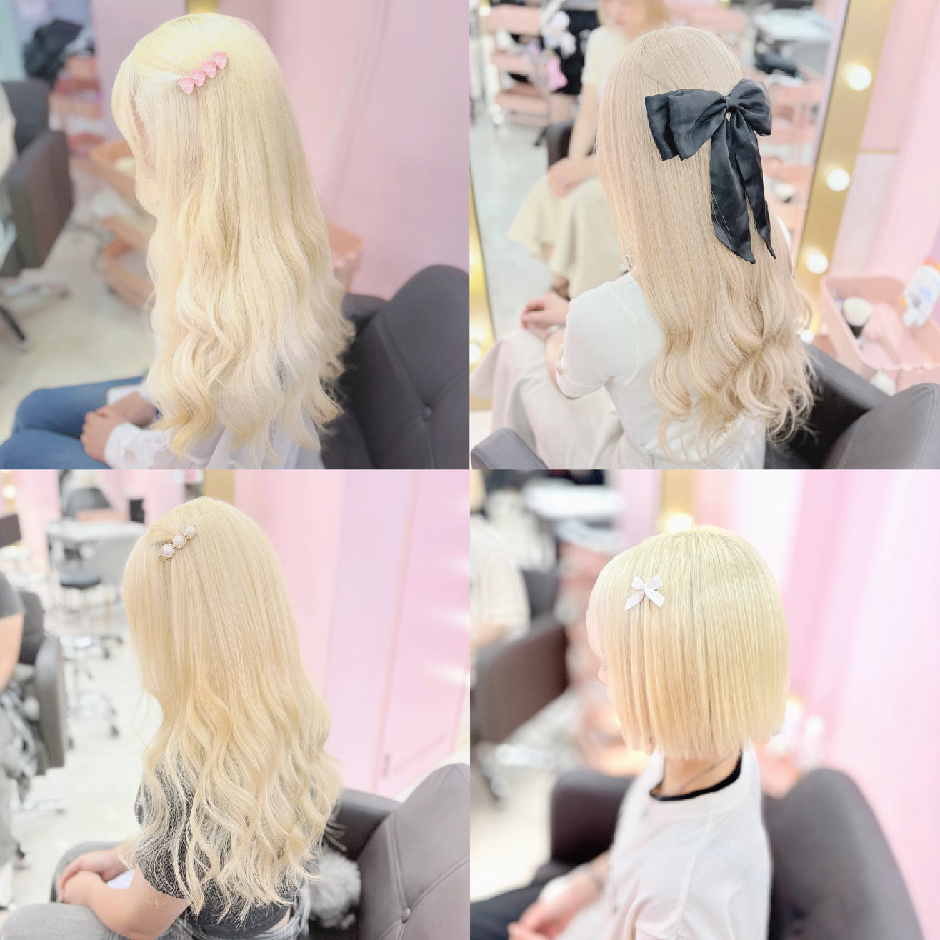上品な透明感🥂⋆͛ 2回ケアブリーチ+カラー+髪質改善トリートメント