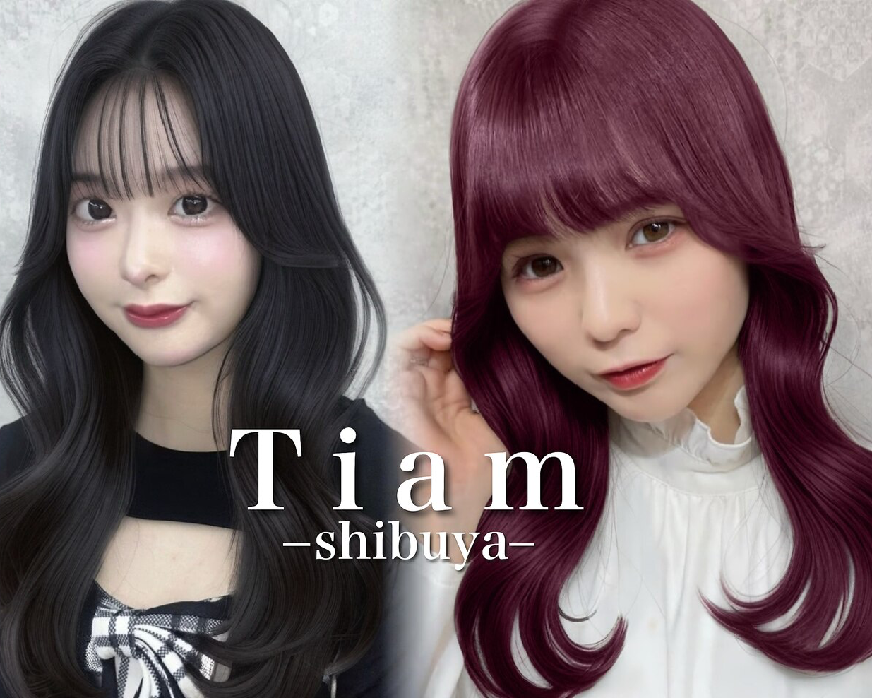 Tiam渋谷/ケアブリーチカラー/シールエクステ/ハイトーンカラー