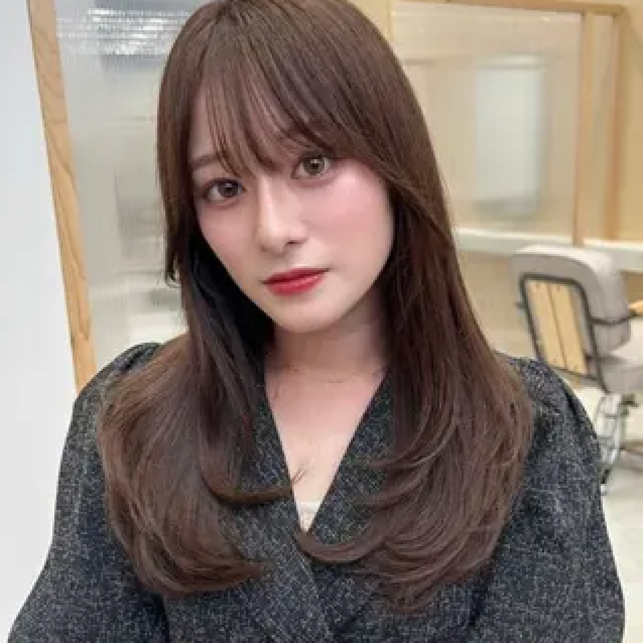 ワンカールでかわいいゆるふわ大人レイヤースタイル