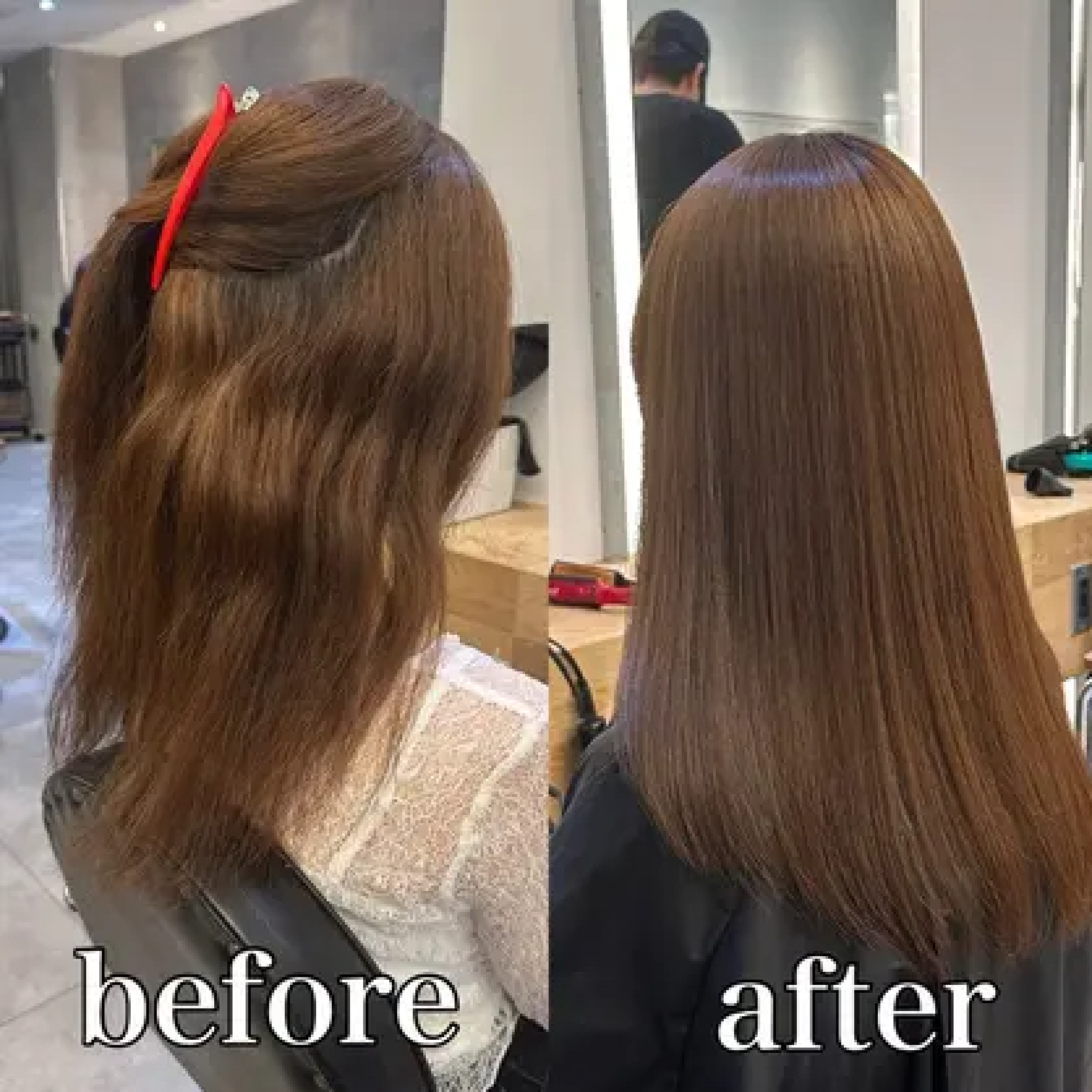 【ReFaウルトラファインバブル付き】カット＋ケアカラー＋Premium縮毛矯正