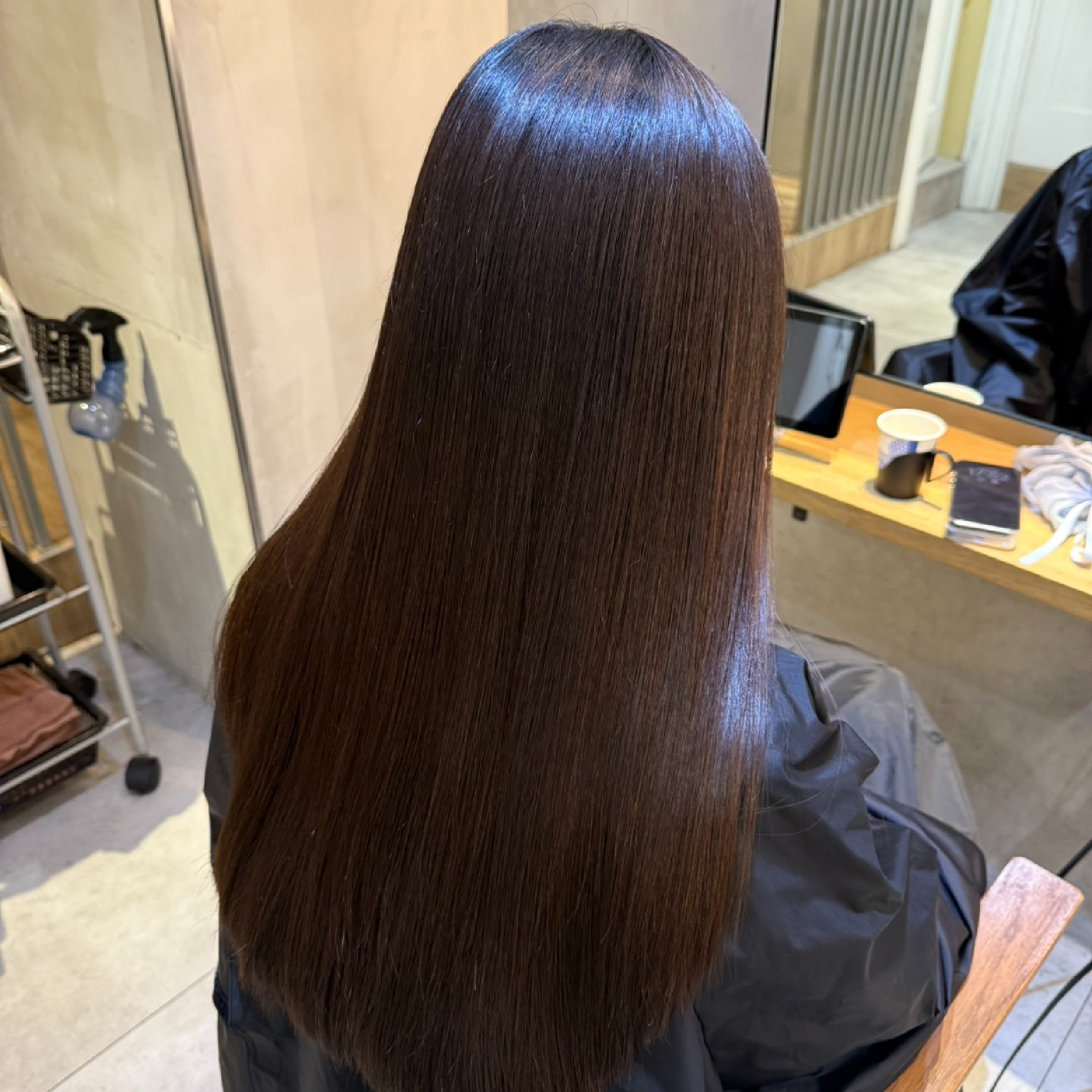 艶髪矯正のみお得メニュー　艶髪矯正+プレミアム３stepトリートメント