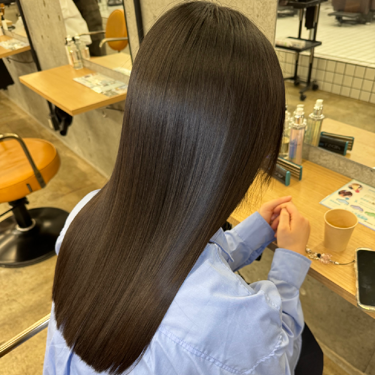 メンテナンスカット➕縮毛矯正×最高級髪質改善×艶感美容液