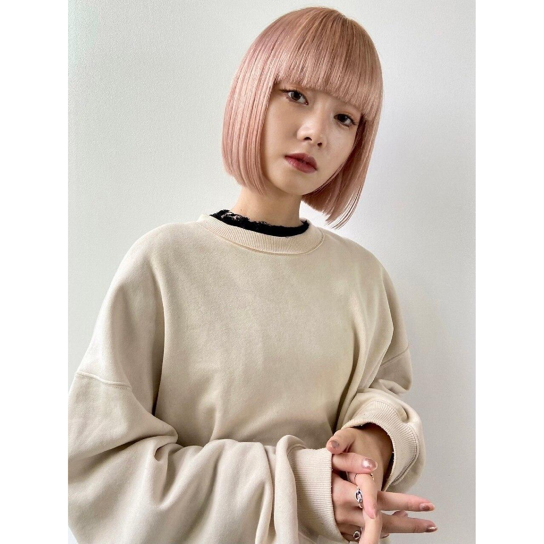 【根元のブリーチ】リタッチブリーチ+カラー+トリートメント￥12,100