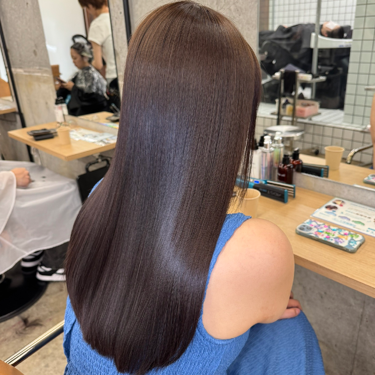 【🍀ダメージ最小限ストレート】酸性ストレート＋カット＋トリートメント