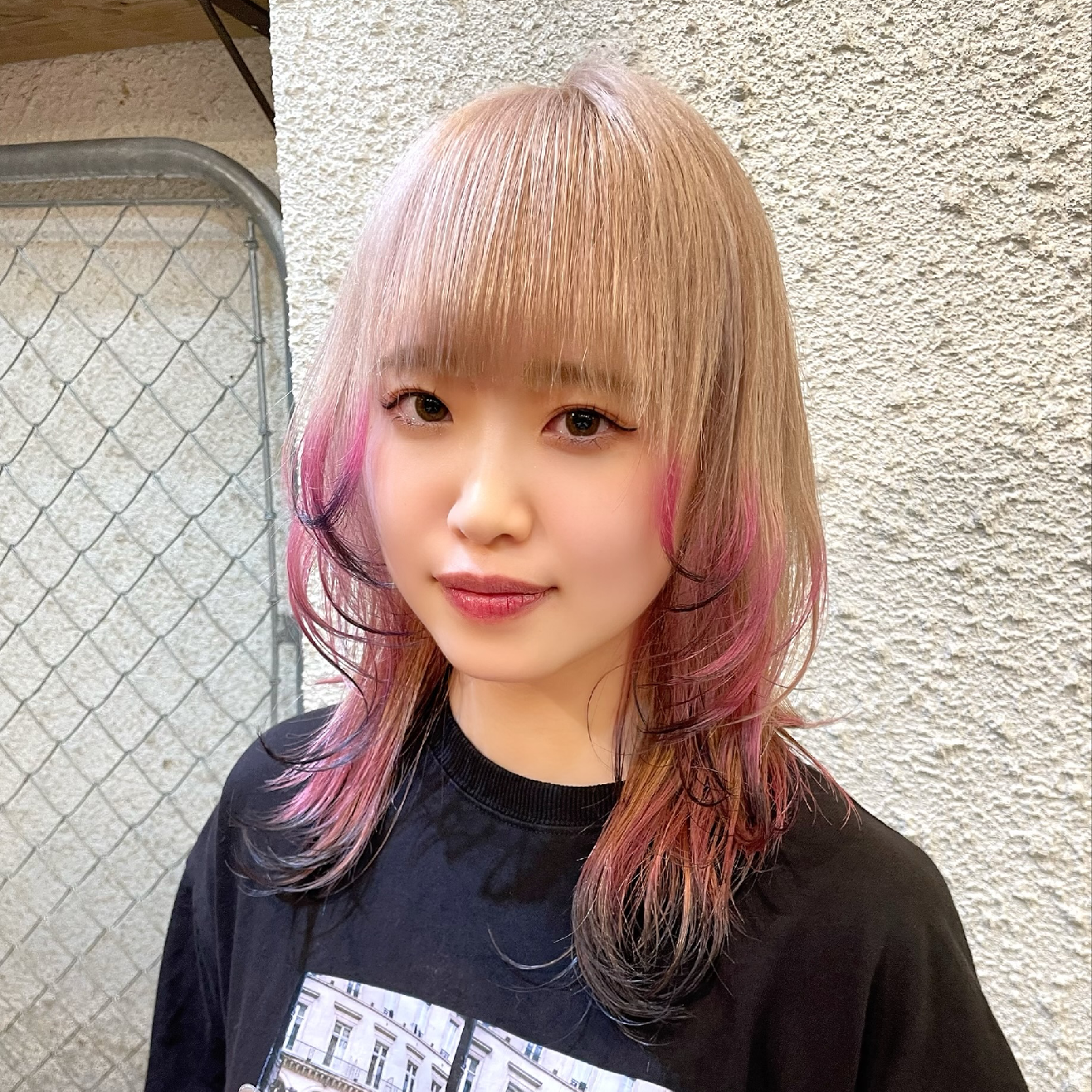 【ハイトーンで垢抜け人気No.3】小顔矯正カット＋ブリーチダブルカラー