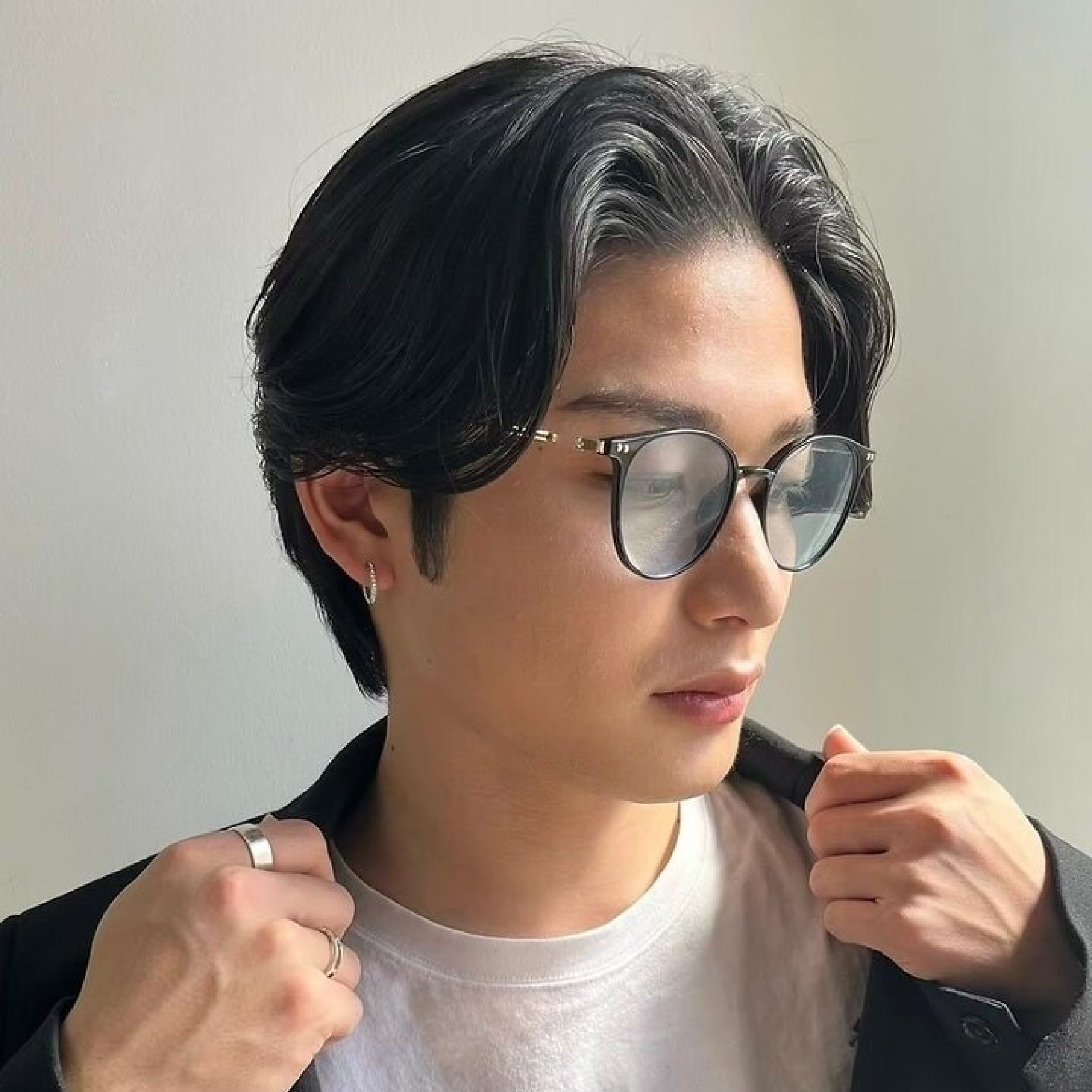 メンズカット+ニュアンスパーマ　¥8500