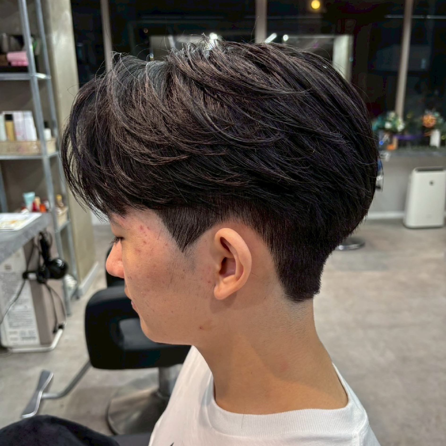 メンズ骨格補正カット+ニュアンスパーマ