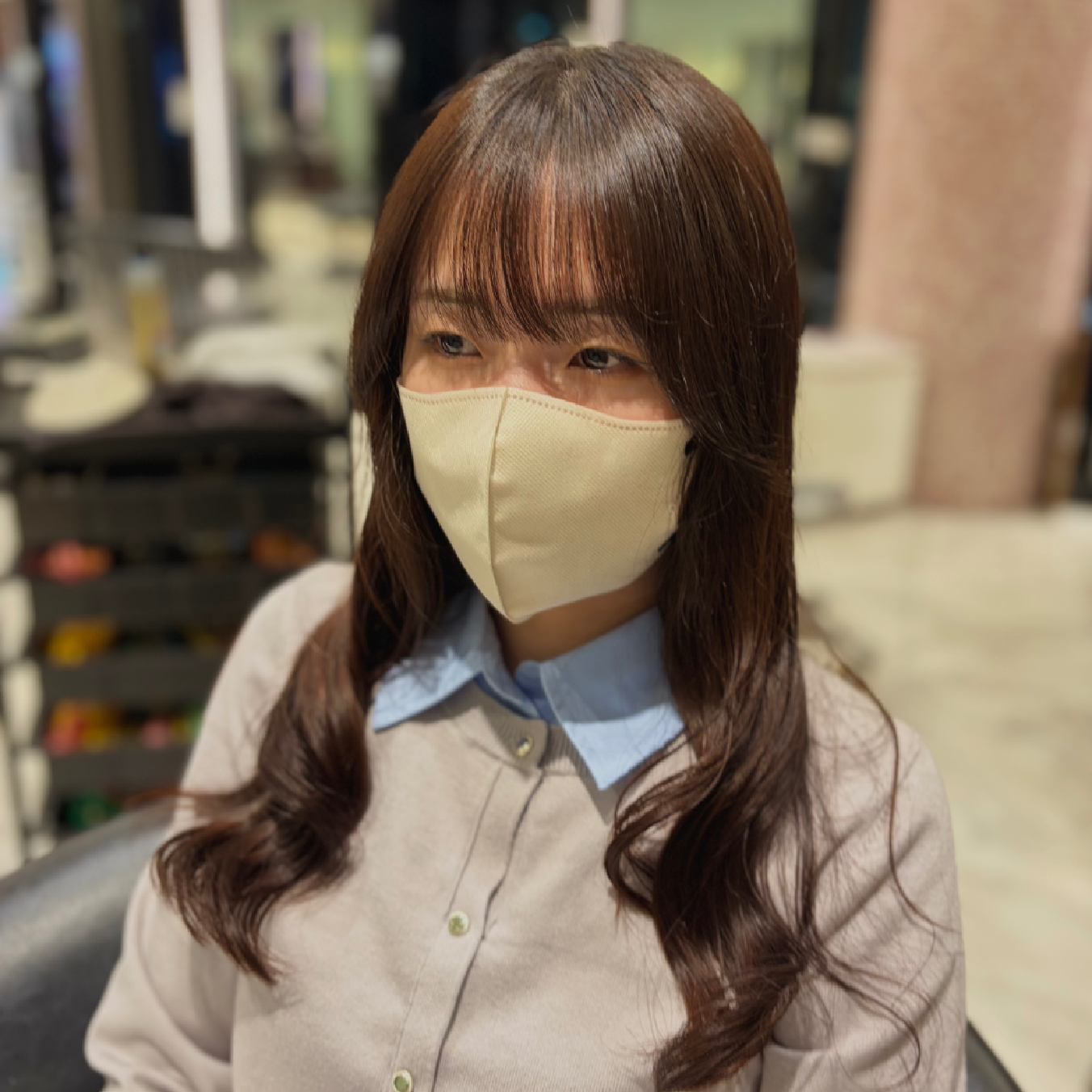 【前髪カット＋前髪ストレートパーマ】うねり、癖が気になる方扱いやすい前髪に✨️