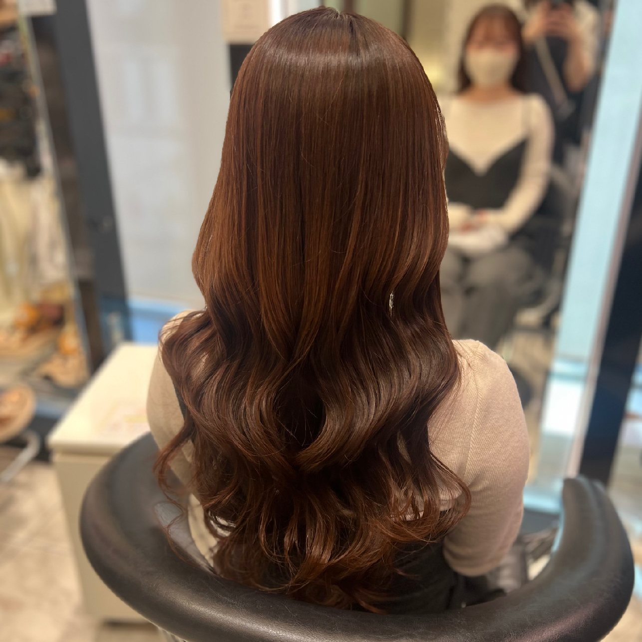 【篠谷指名限定】似合わせカット+コテ巻き風パーマ+表面ストレート