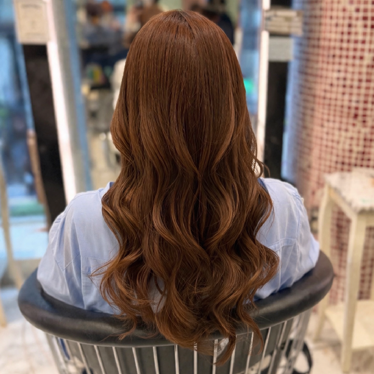 【篠谷指名限定】似合わせカット+コテ巻き風パーマ+艶カラー