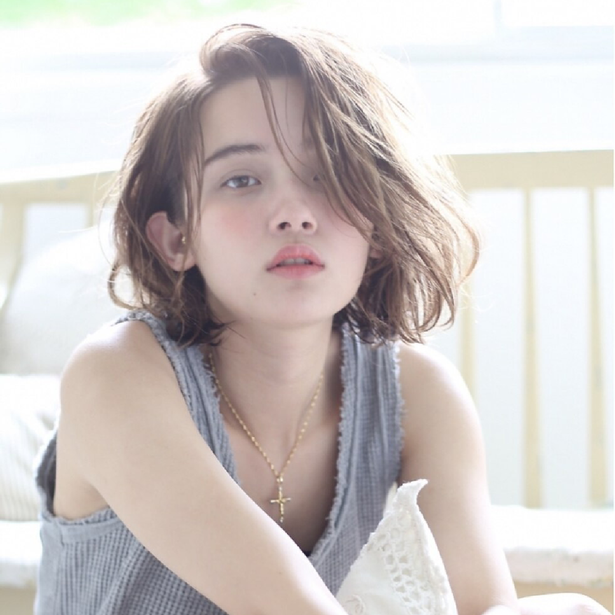 【新規】骨格矯正カット+極艶フルカラー+1stepトリートメント　￥9350