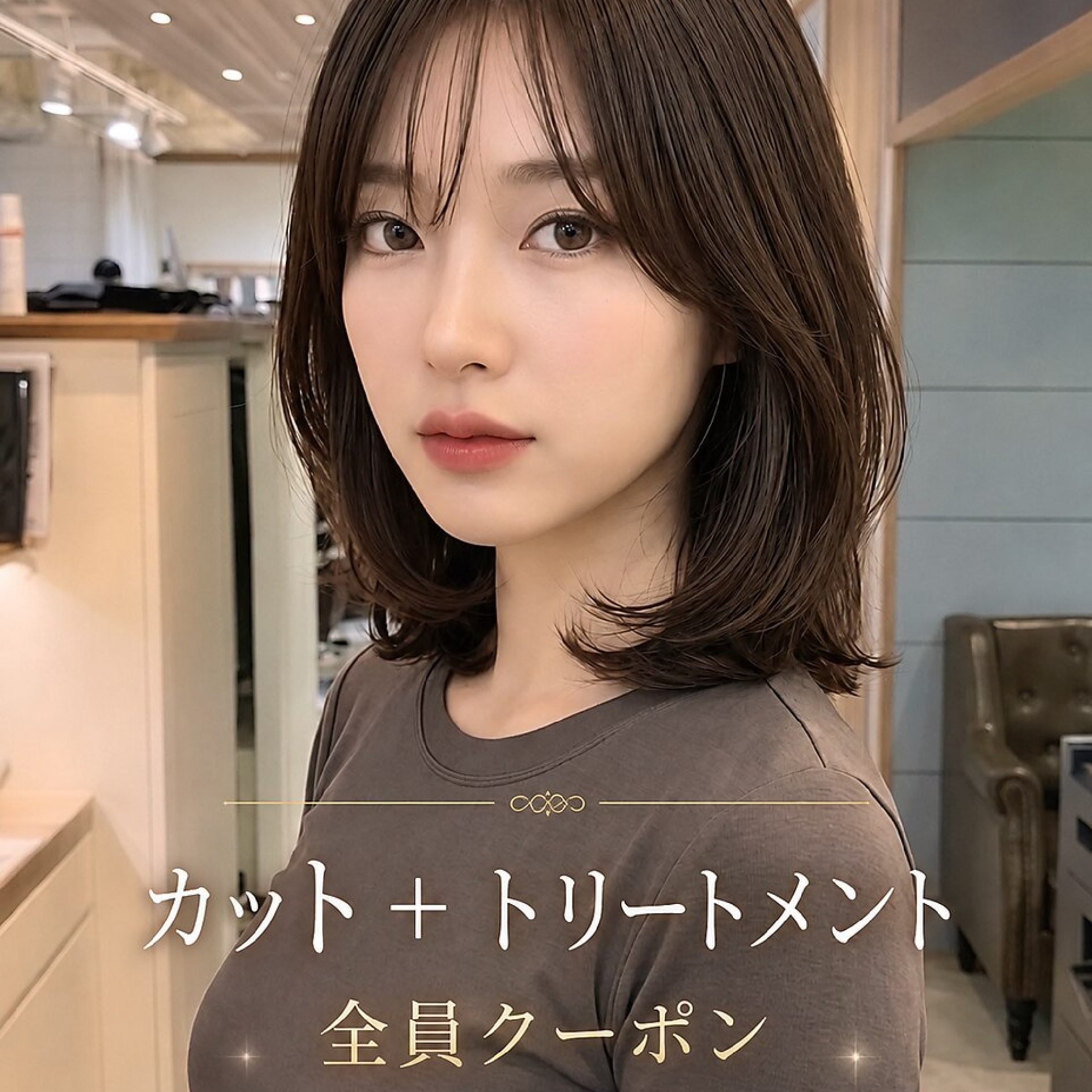 【美髪ベースケア】カット+ラメラメトリートメント+シャンプー(カラーなし)