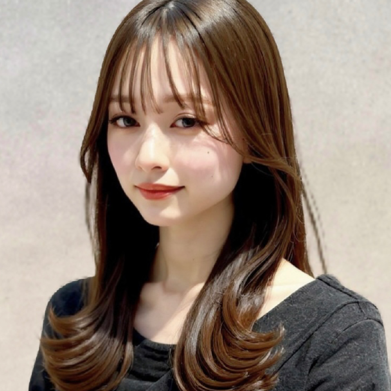 小顔前髪カット