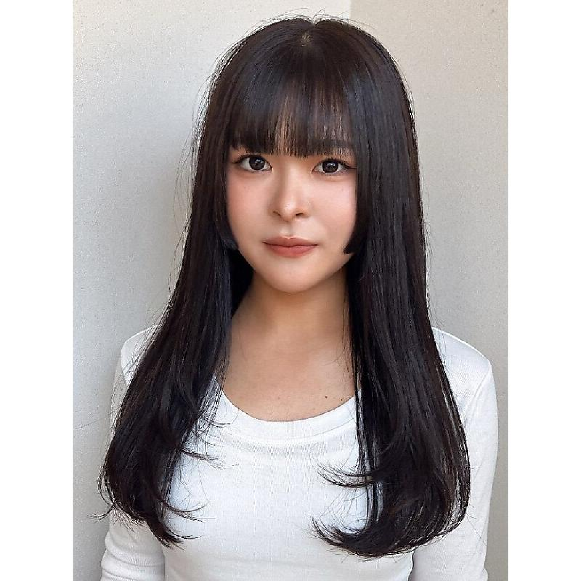 癖毛対策に◎ ストレス解消♪ 前髪ストレート+前髪カット￥9900