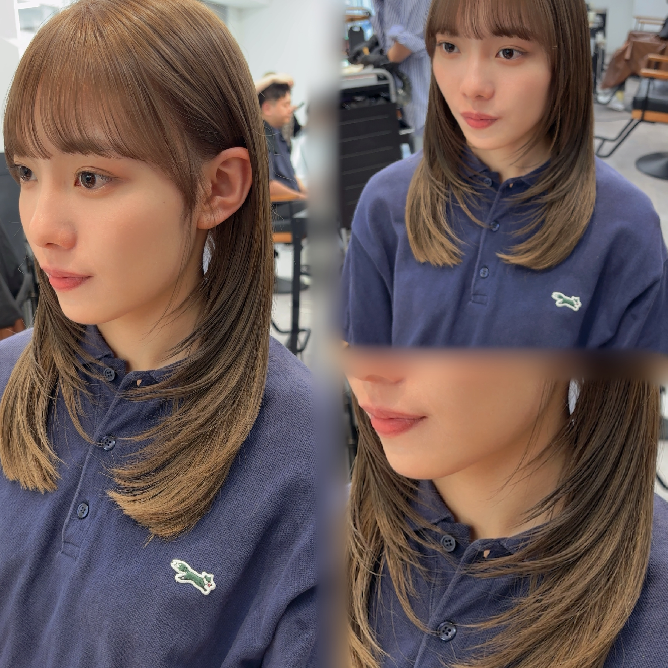 【♡大人気♡透け感ベージュ🕯️】ブリーチなしダブルカラー