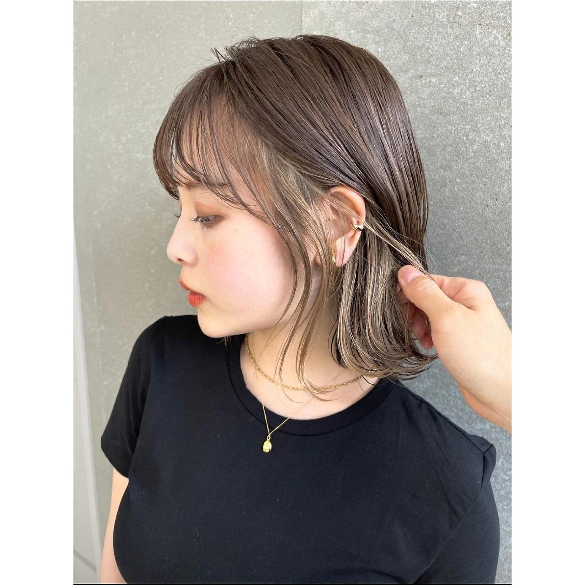 カット+ダブルカラー+クイックトリートメント　天神大名#ハイトーンショート