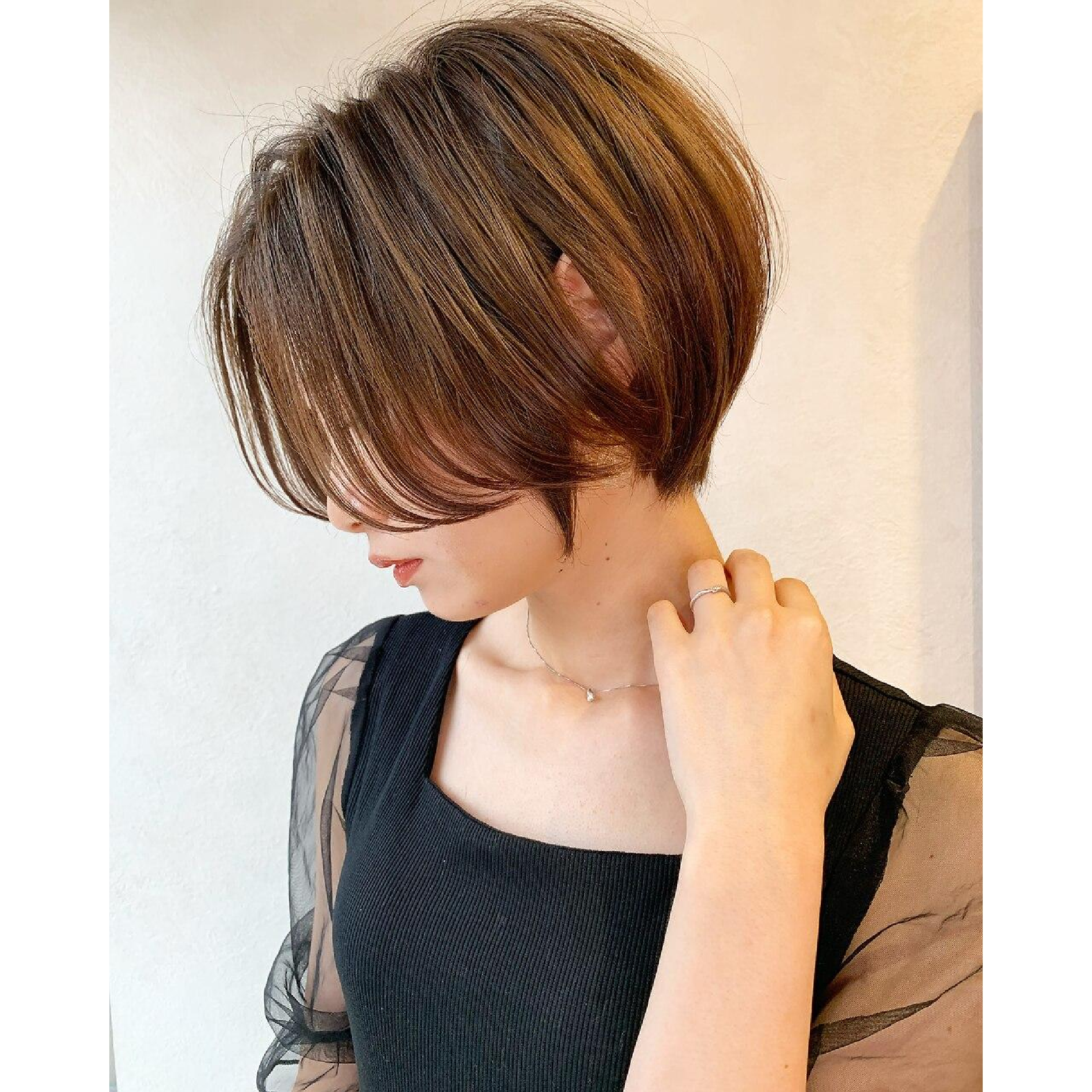 【石川指名限定】白髪ぼかしハイライト+似合わせカット+高級トリートメント
