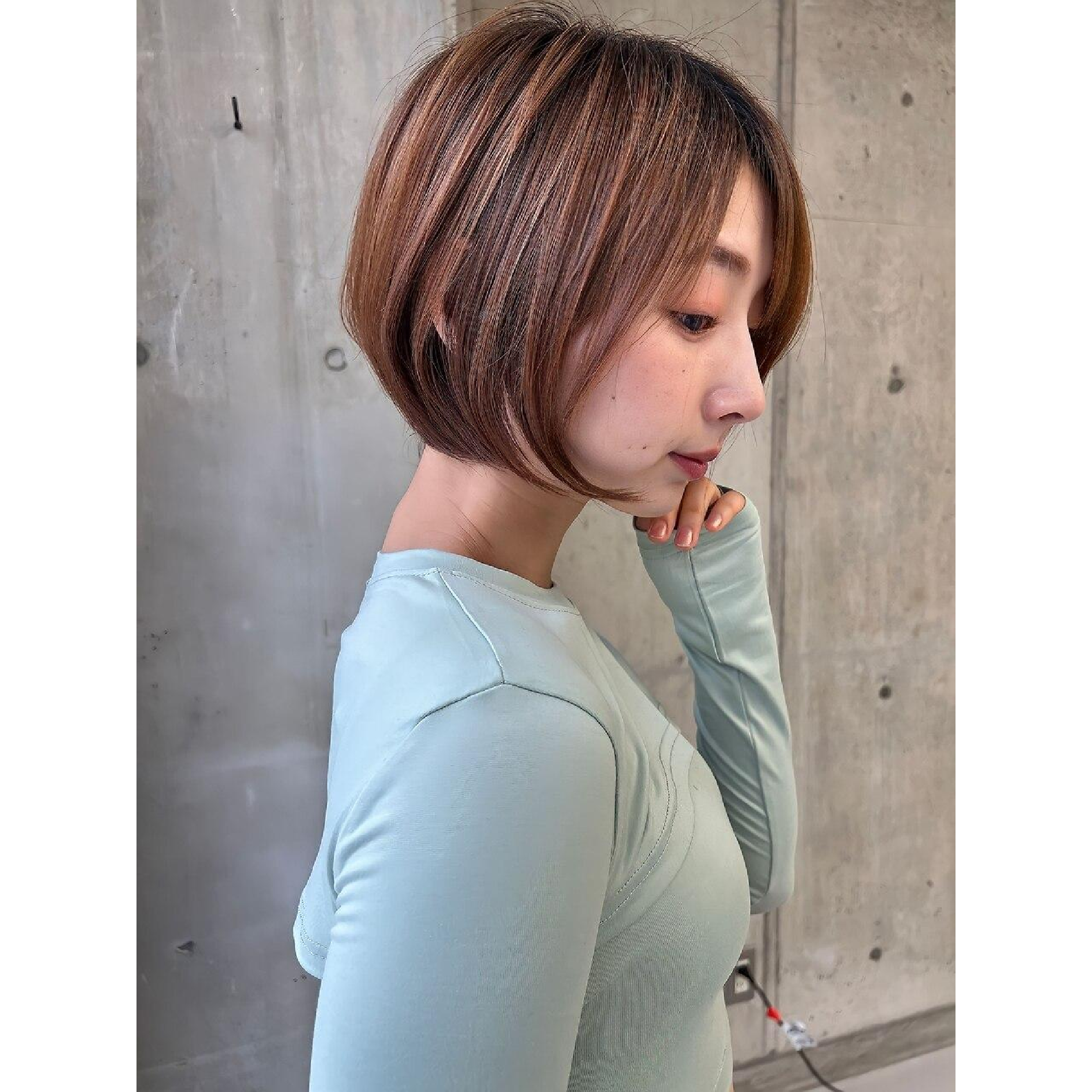【石川指名限定】似合わせカット＋地毛風ストレート＋カラー＋高保湿Tr