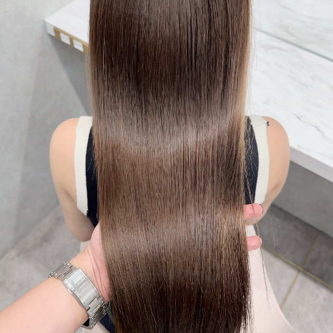 髪質改善ダイヤモンドトリートメント￥15000#天神大名#顔周りレイヤー