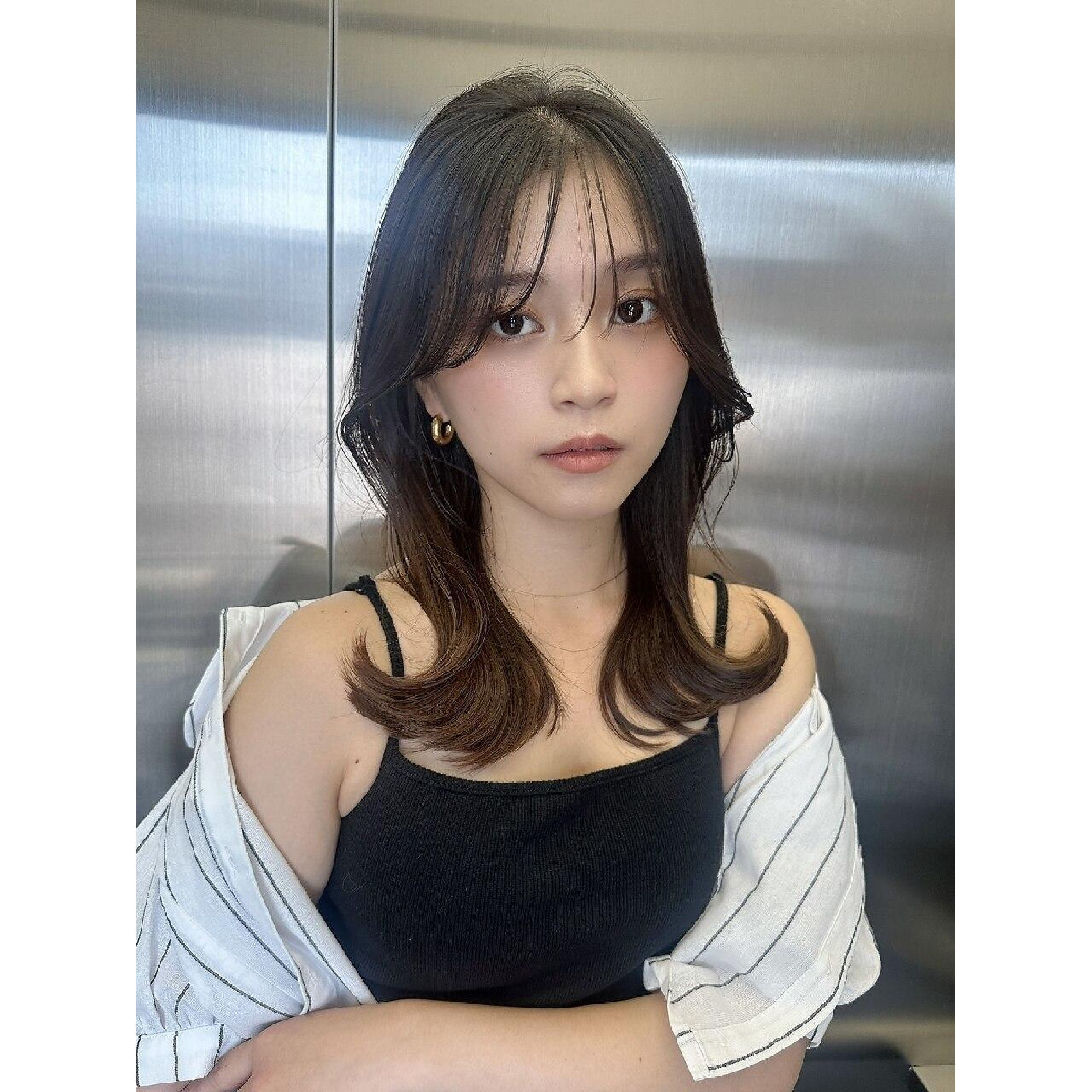 【松本茂限定】韓国風小顔レイヤーカット+艶髪カラー+TOKIO4トリートメント