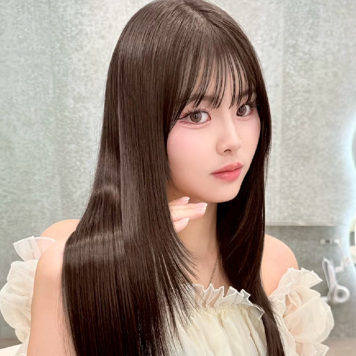 【平日限定】盛れる小顔カット+美髪縮毛矯正＋1stepトリートメント/大宮/韓国