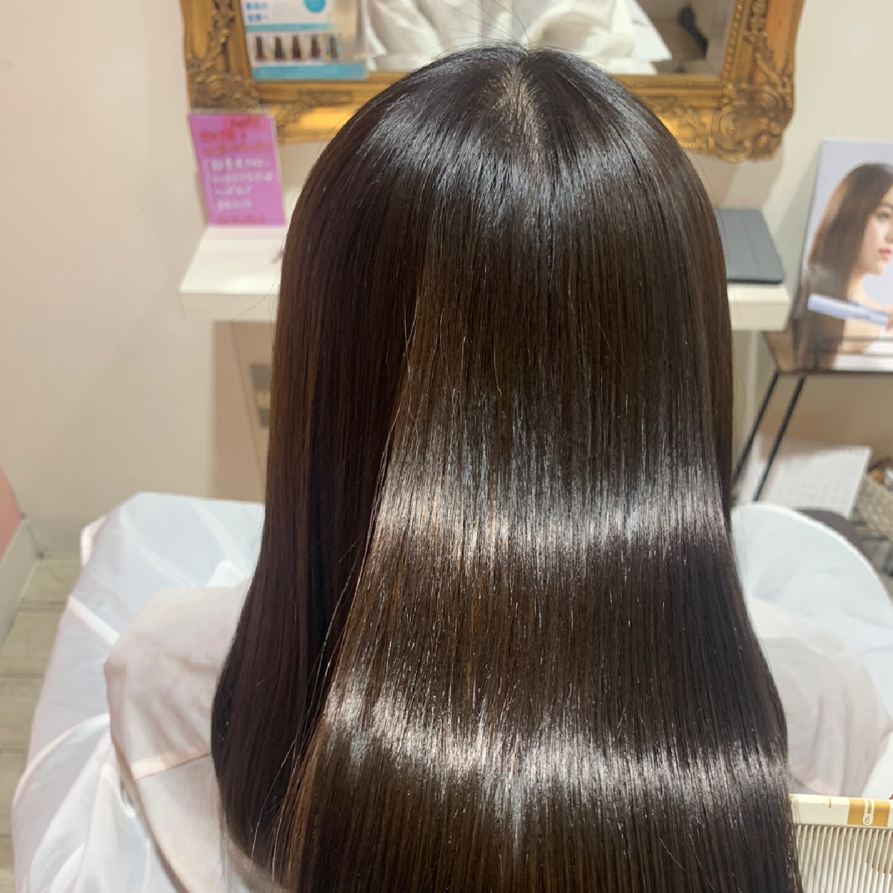 カット+メテオストレート+ケラチン treatment￥23000【髪質改善】