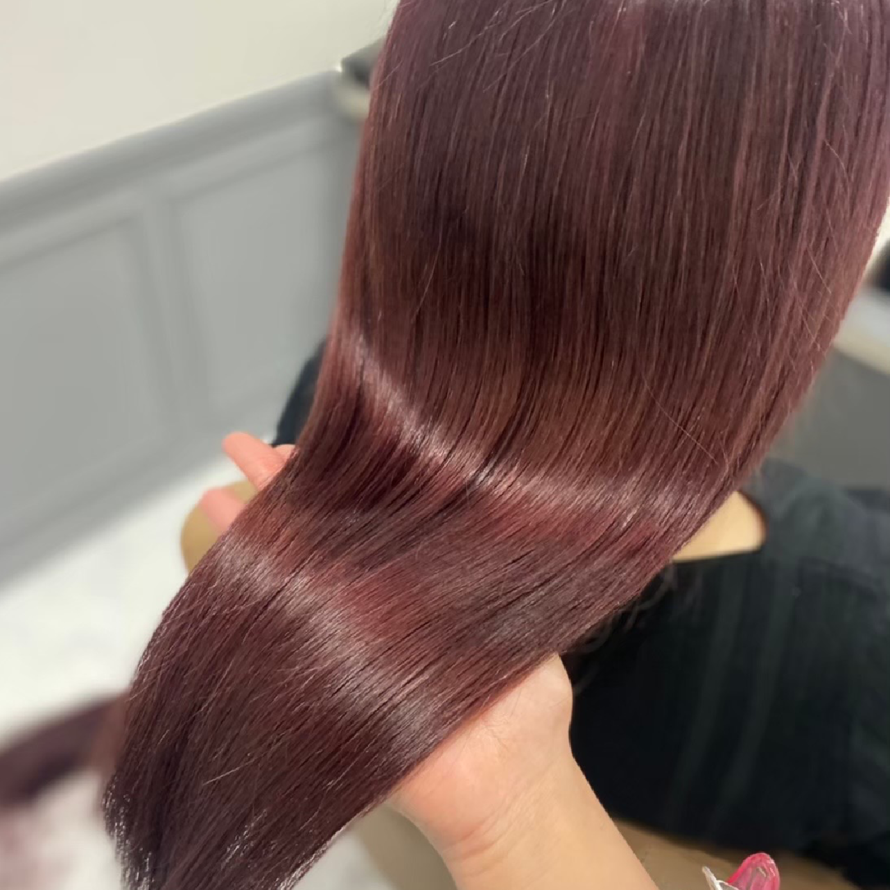 カット➕暖色カラー➕Aujua3step➕超音波アイロン
