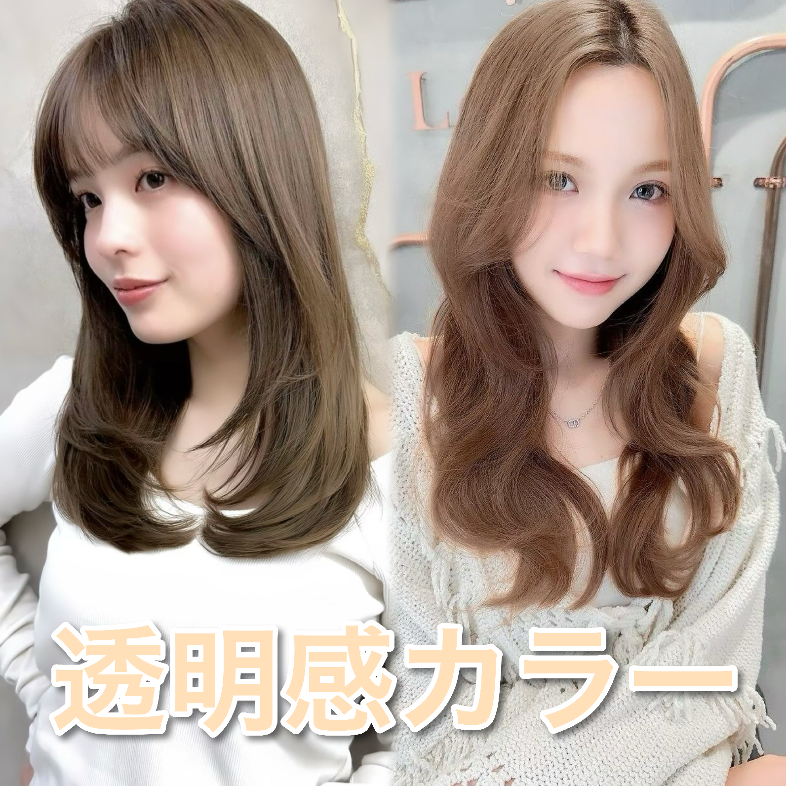 【透明感カラー】カット＋エヌドットカラー＋1STEPトリートメント
