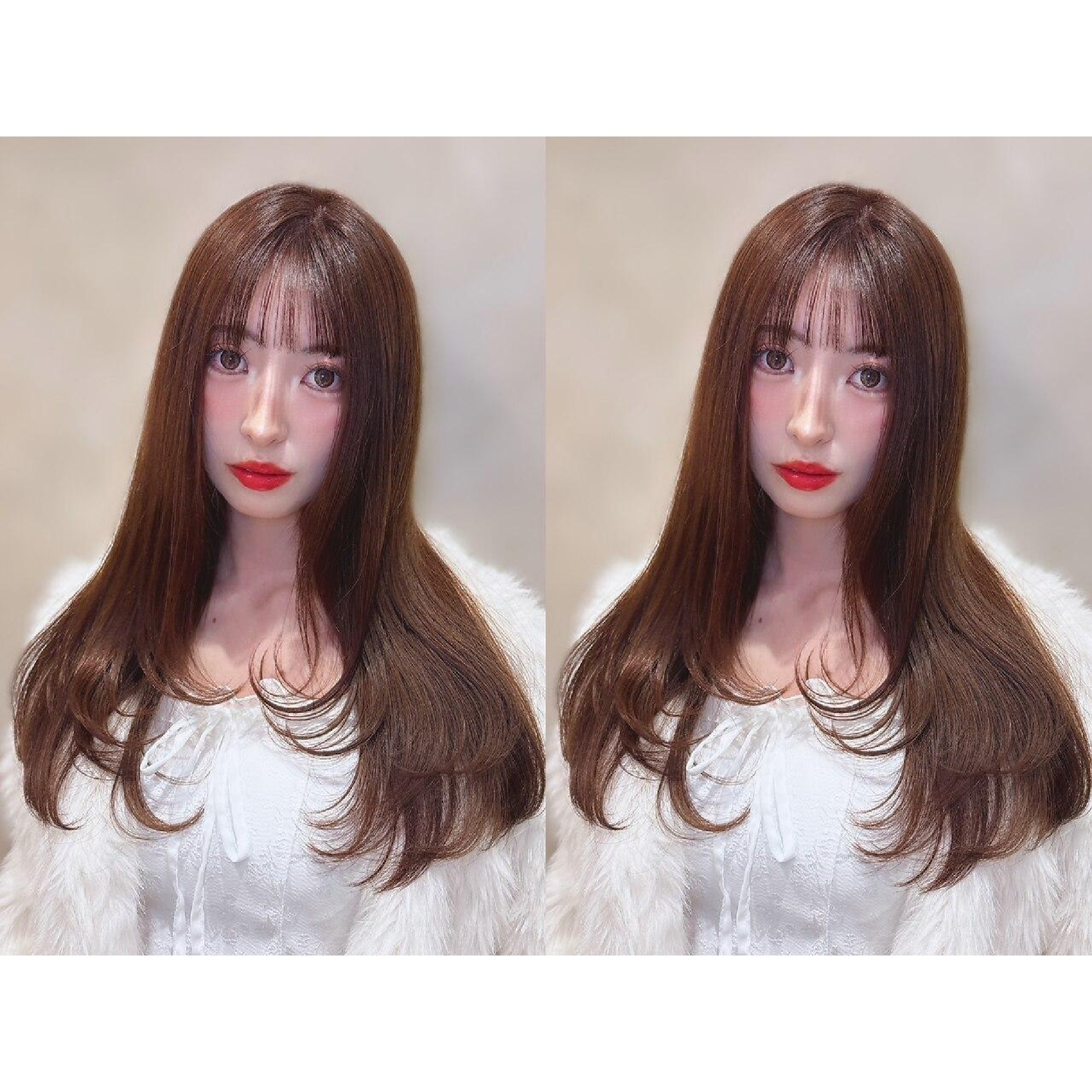 【のの指名限定】カット+前髪顔周り縮毛矯正+韓国式水トリートメント/銀座