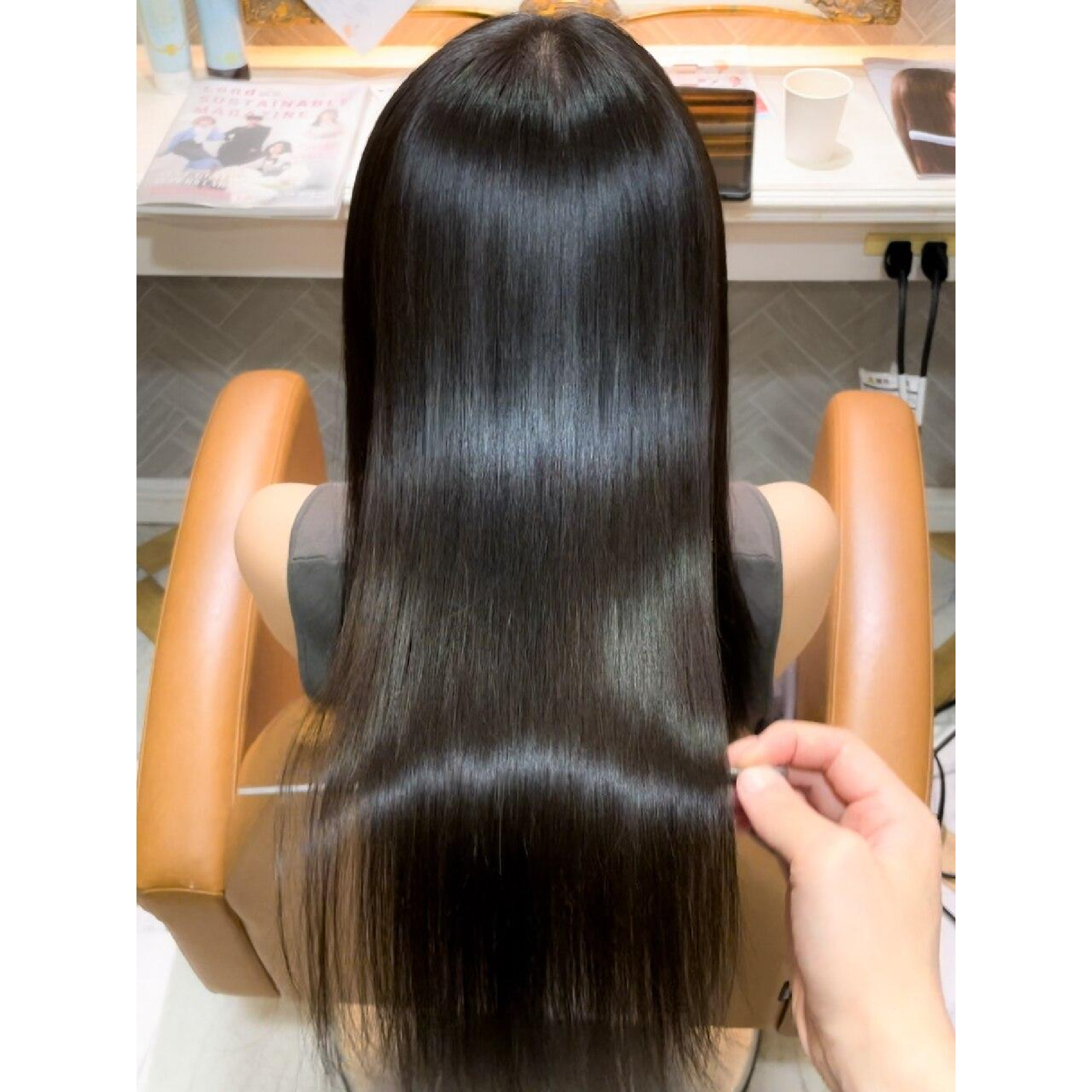 【Shina指名限定】"プレミアム"美髪縮毛矯正+カット+5stepＴＲ