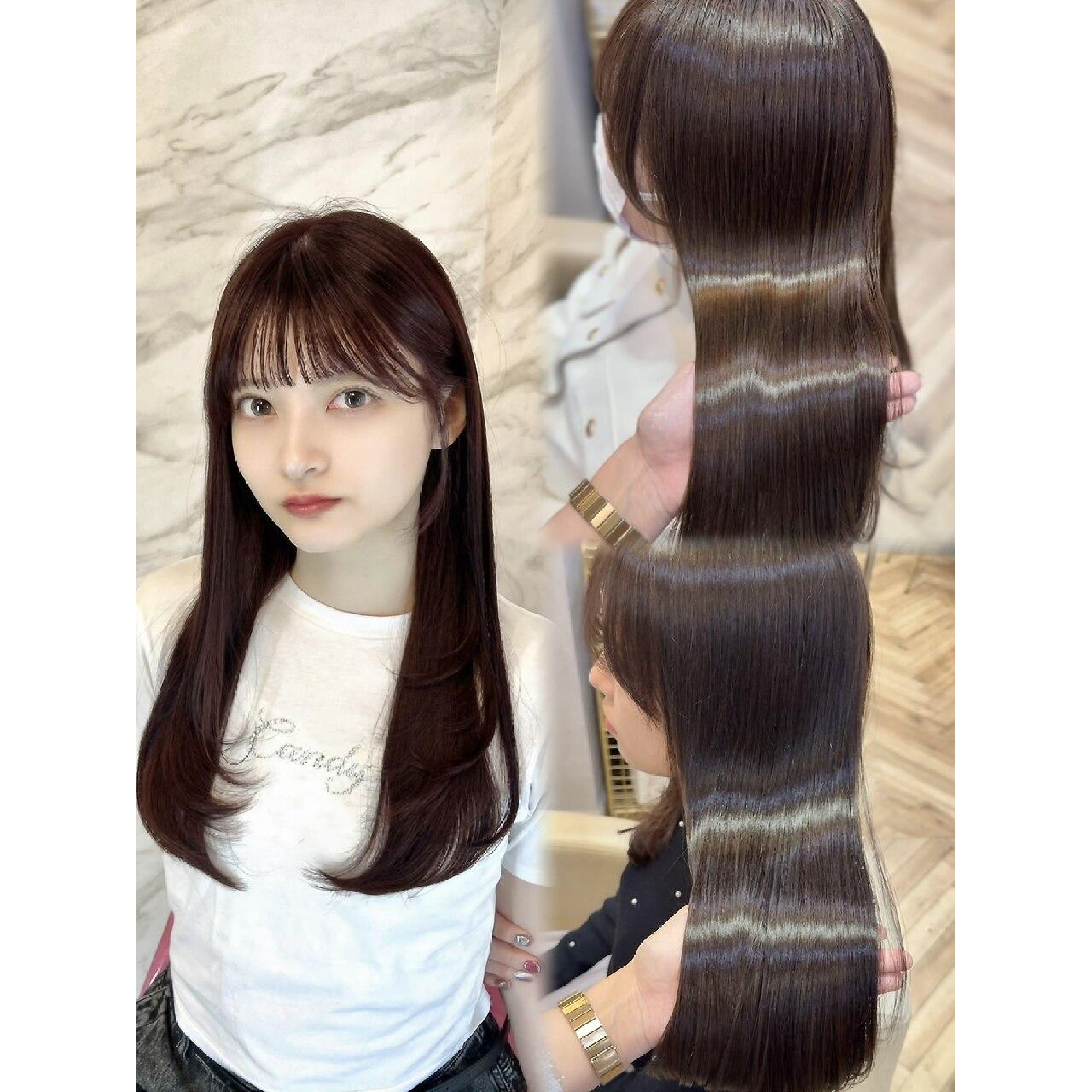 韓国風★巻ける美髪矯正＋似合わせカット＋TR【とばみか限定】