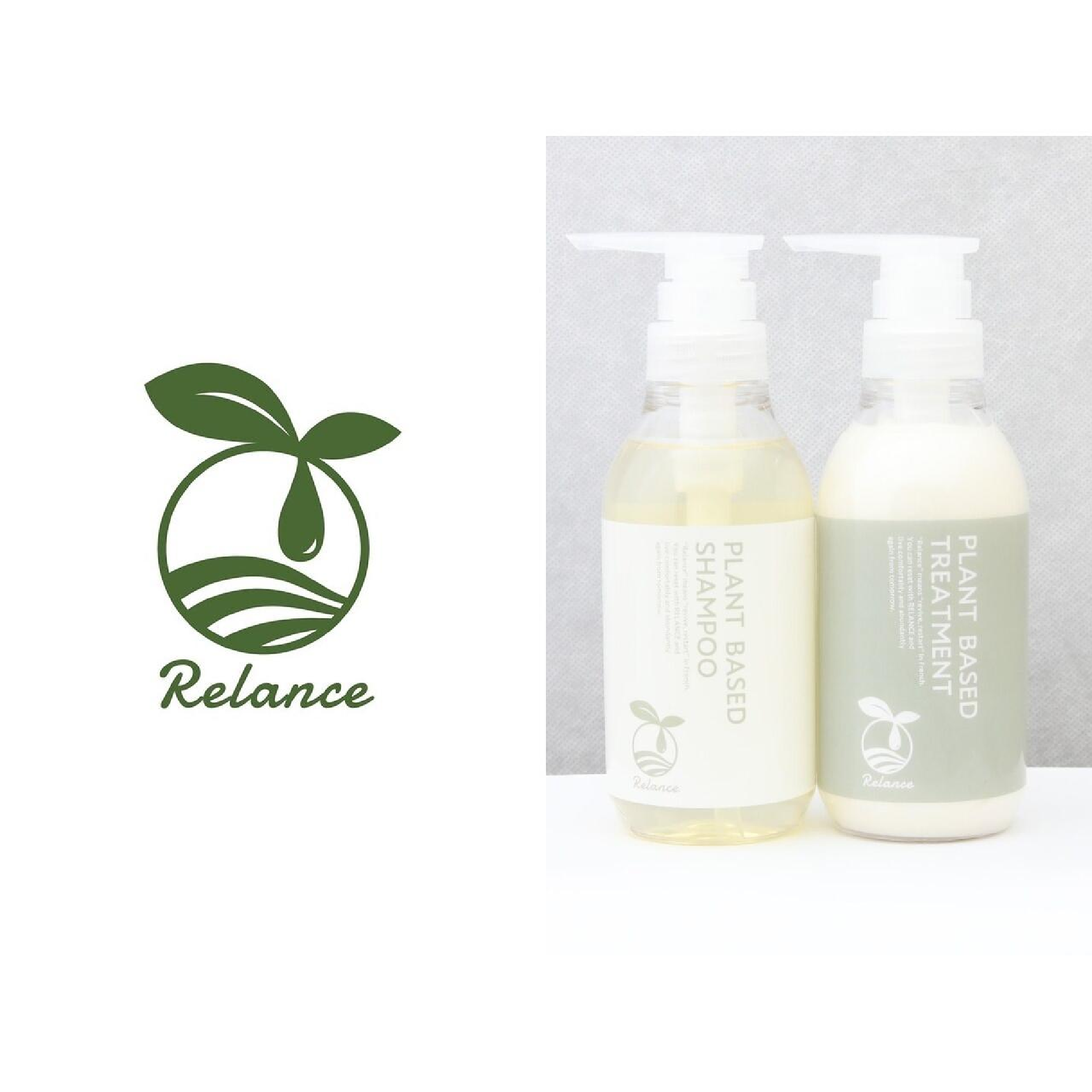 自社開発[Relance)シャンプ-&トリートメントSET]カット+カラ-+1s