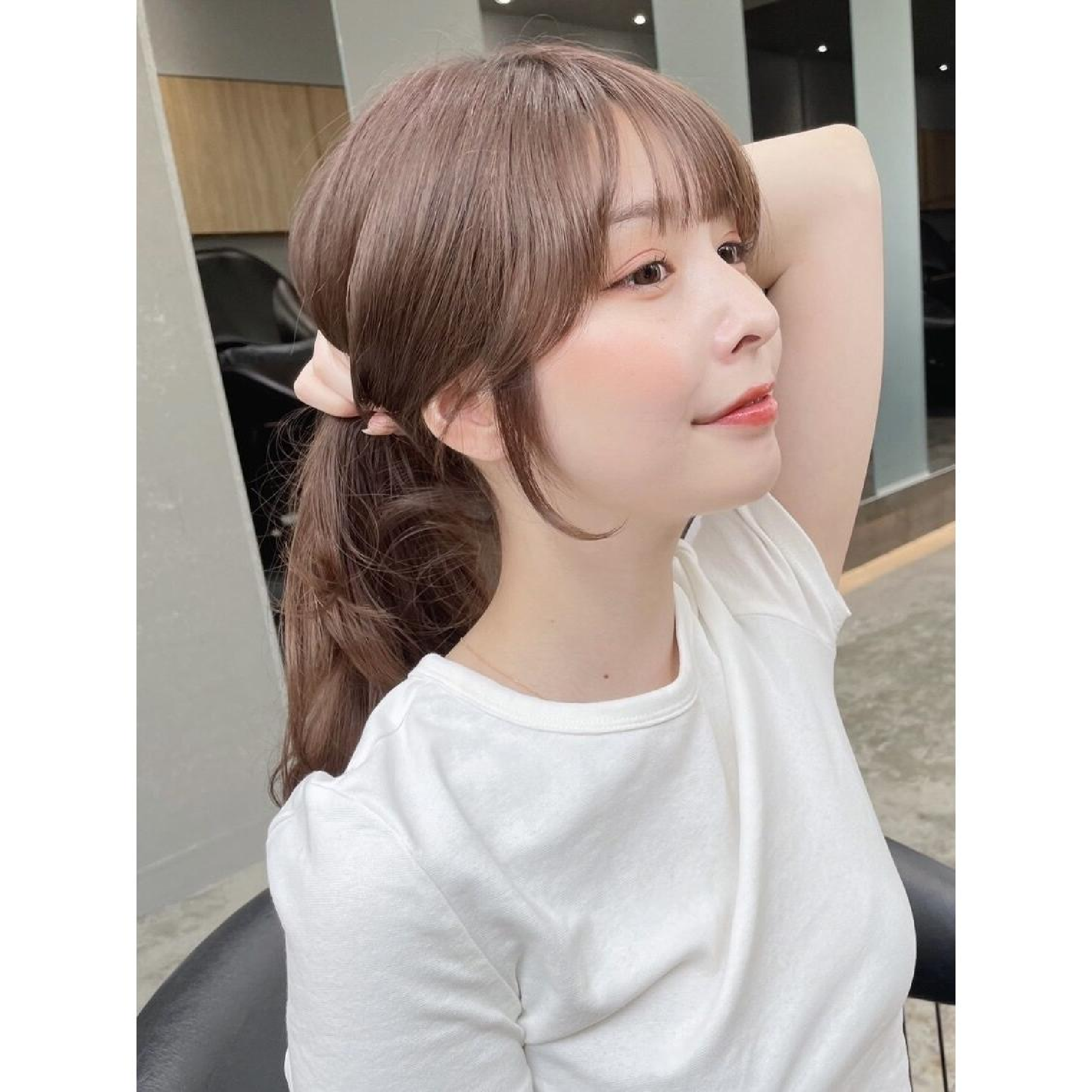 [韓国小顔ヘア]前髪＋顔周りカット＋カラー＋1Stepトリートメント￥7900