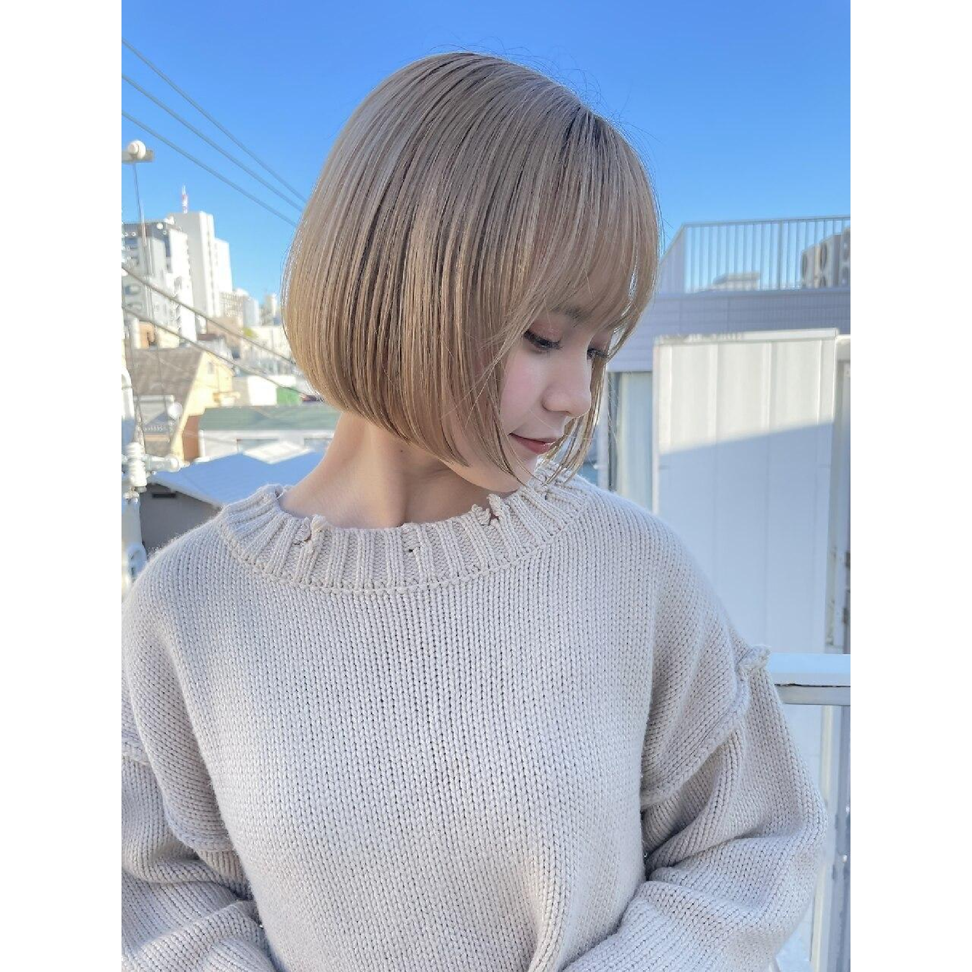 ダメージ軽減!【全体ケアブリーチ】カット+ダブルカラー+1stepトリートメント