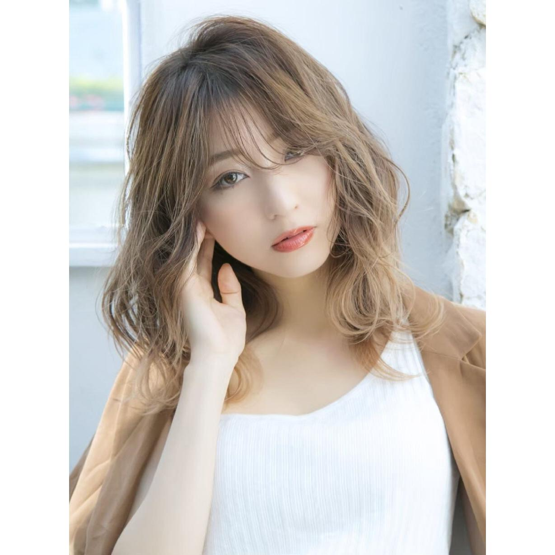 前髪カット＋カラー＋髪質改善TR￥7600【仙台/髪質改善/韓国/21時まで営業