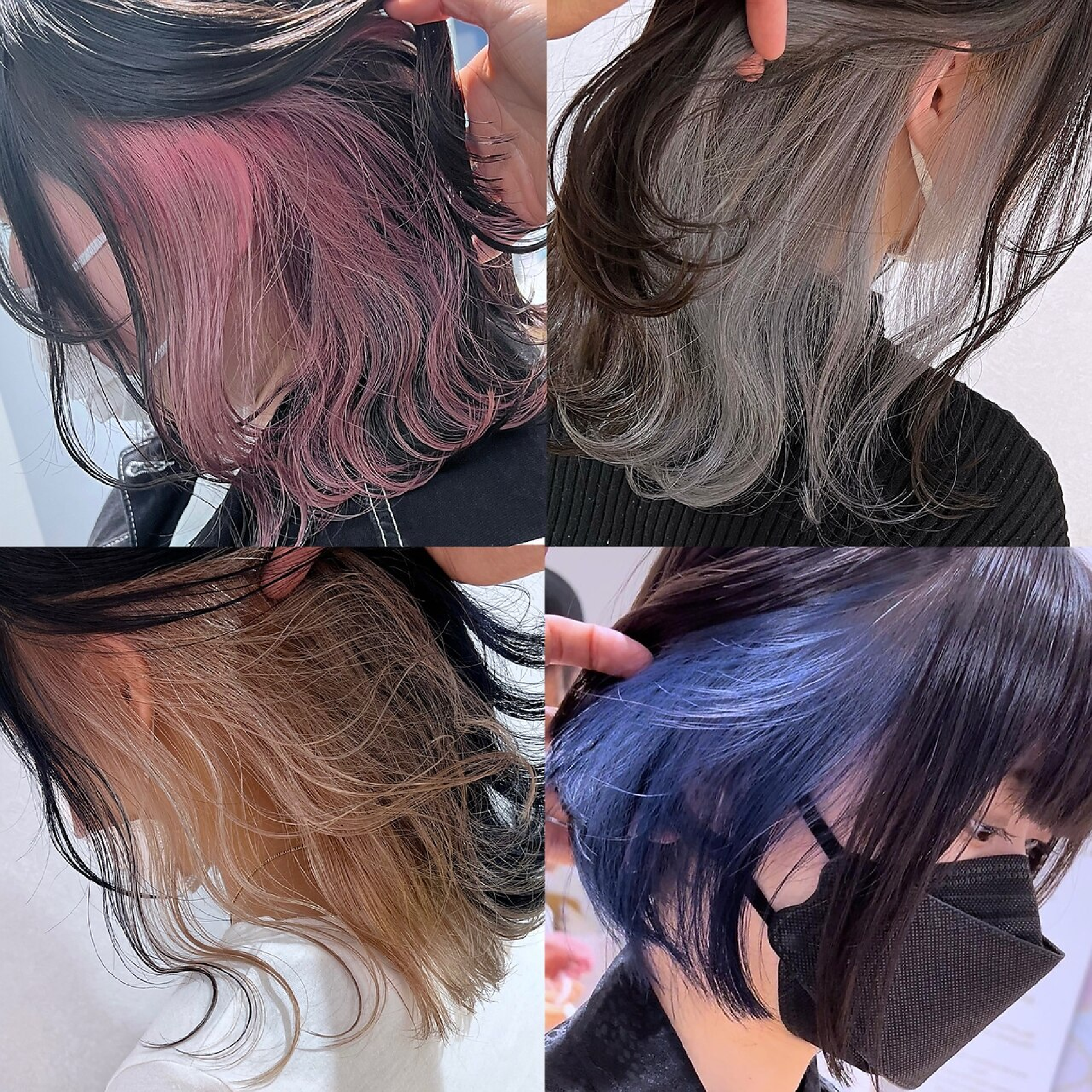 【中島指名限定】カット+インナーカラー+全体カラー+内部外部髪質改善TR