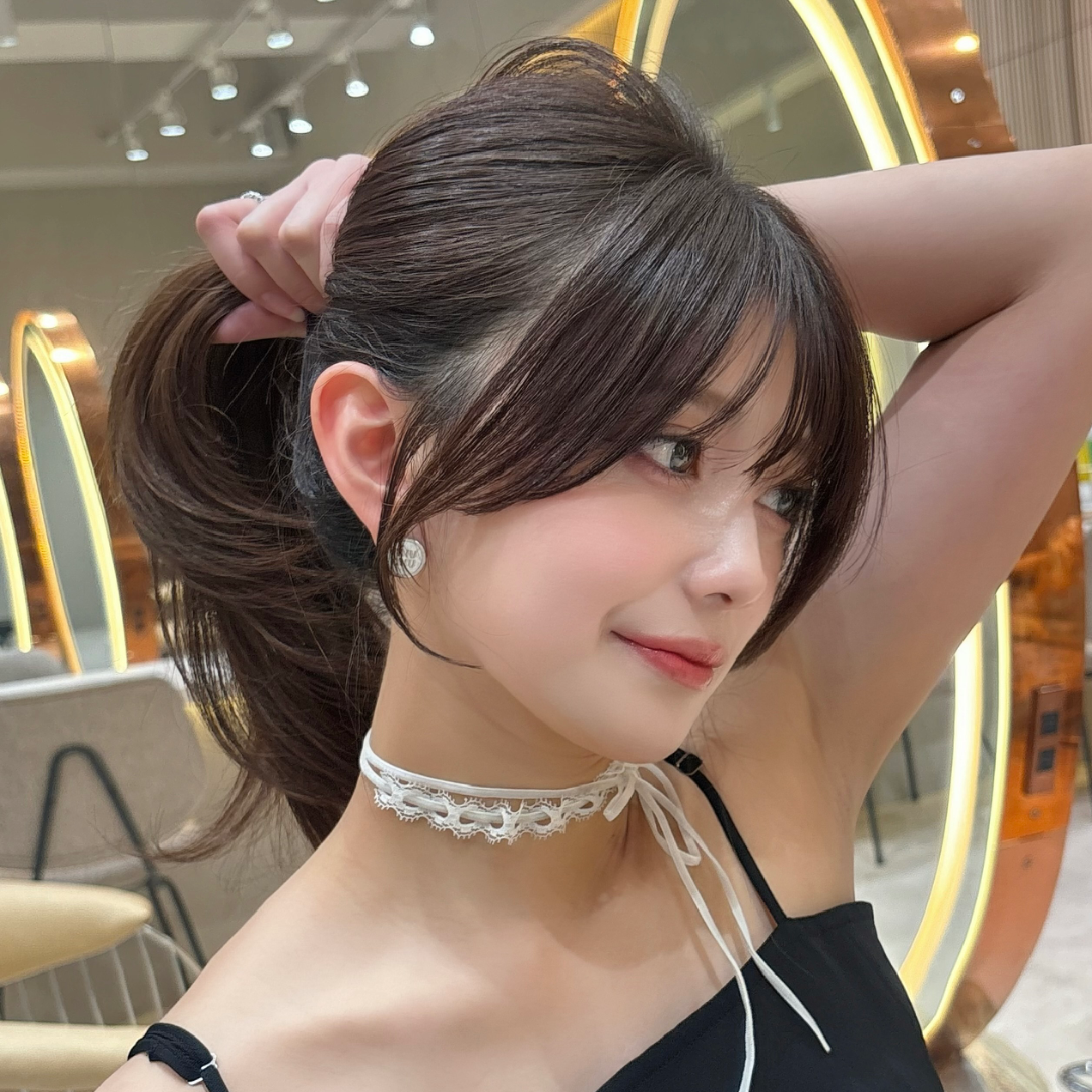 【まりん指名限定】小顔顔周りカット+透明感カラー+髪質改善tr
