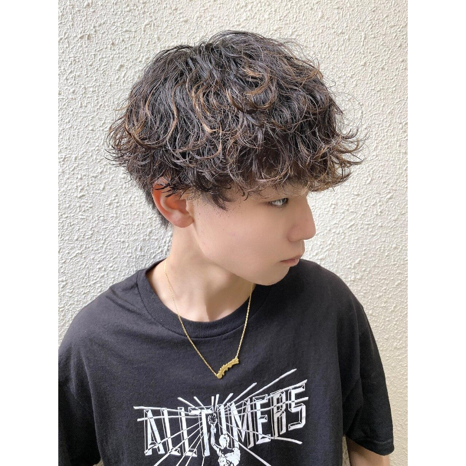 メンズカット＋カラー＋パーマ＋トリートメント（ブリーチ不可）