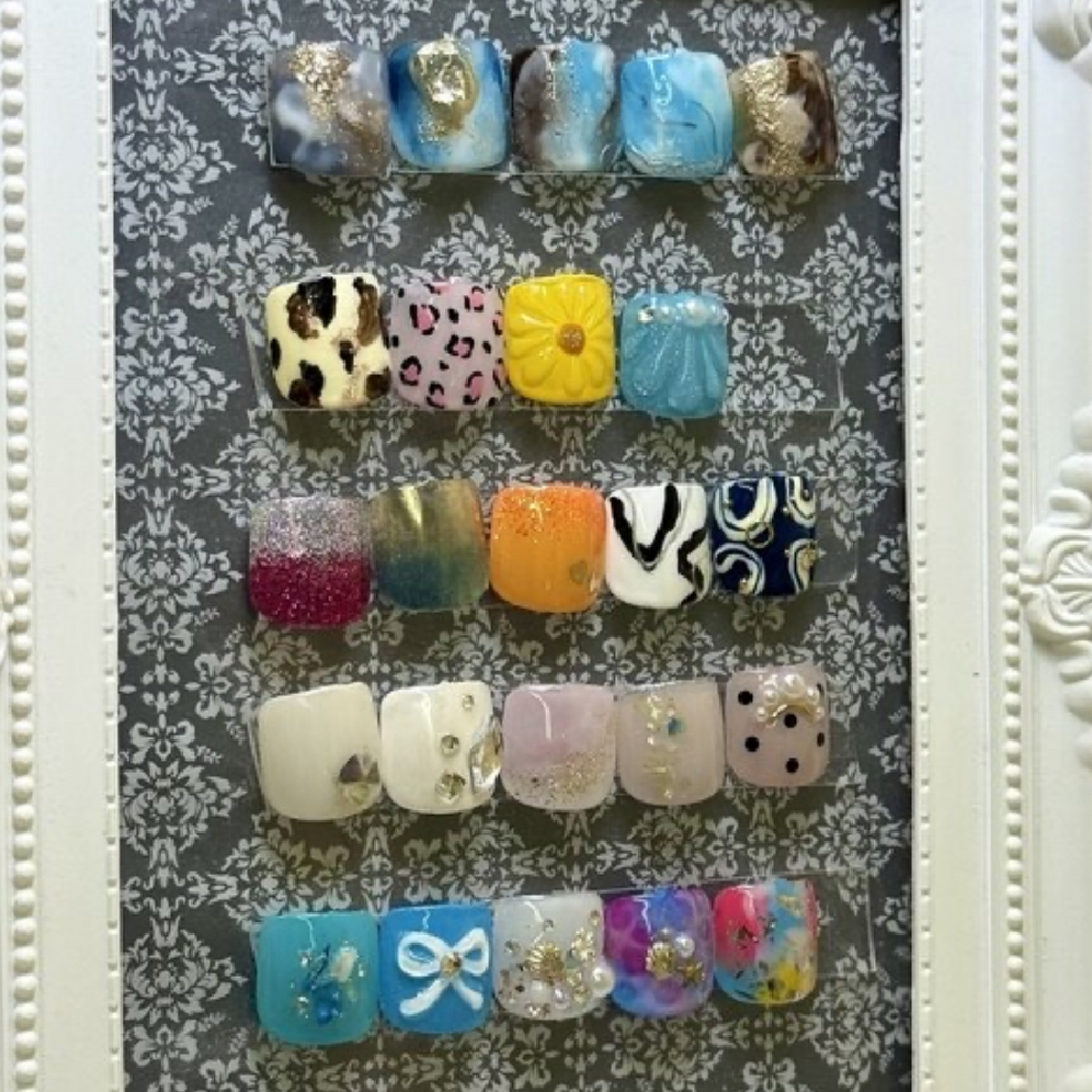 【Foot】親指アート定額コース　¥8800