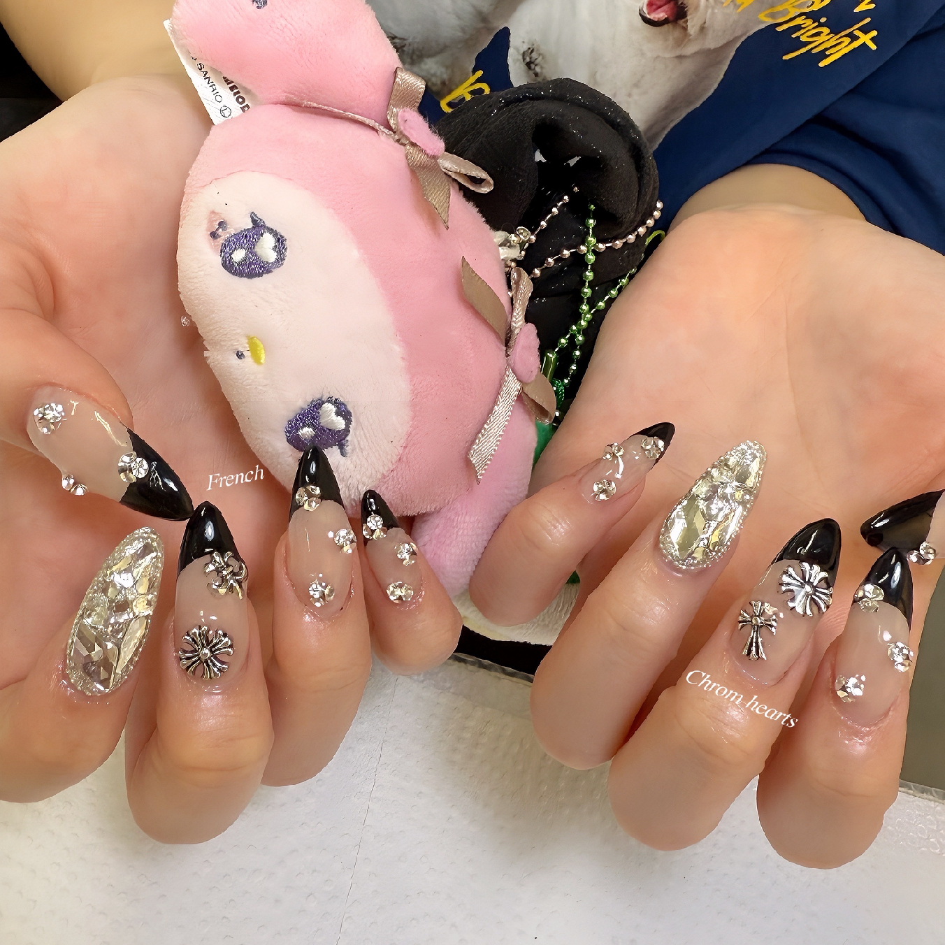 ［hand］チップ長さ出し10本付け放題　¥15500