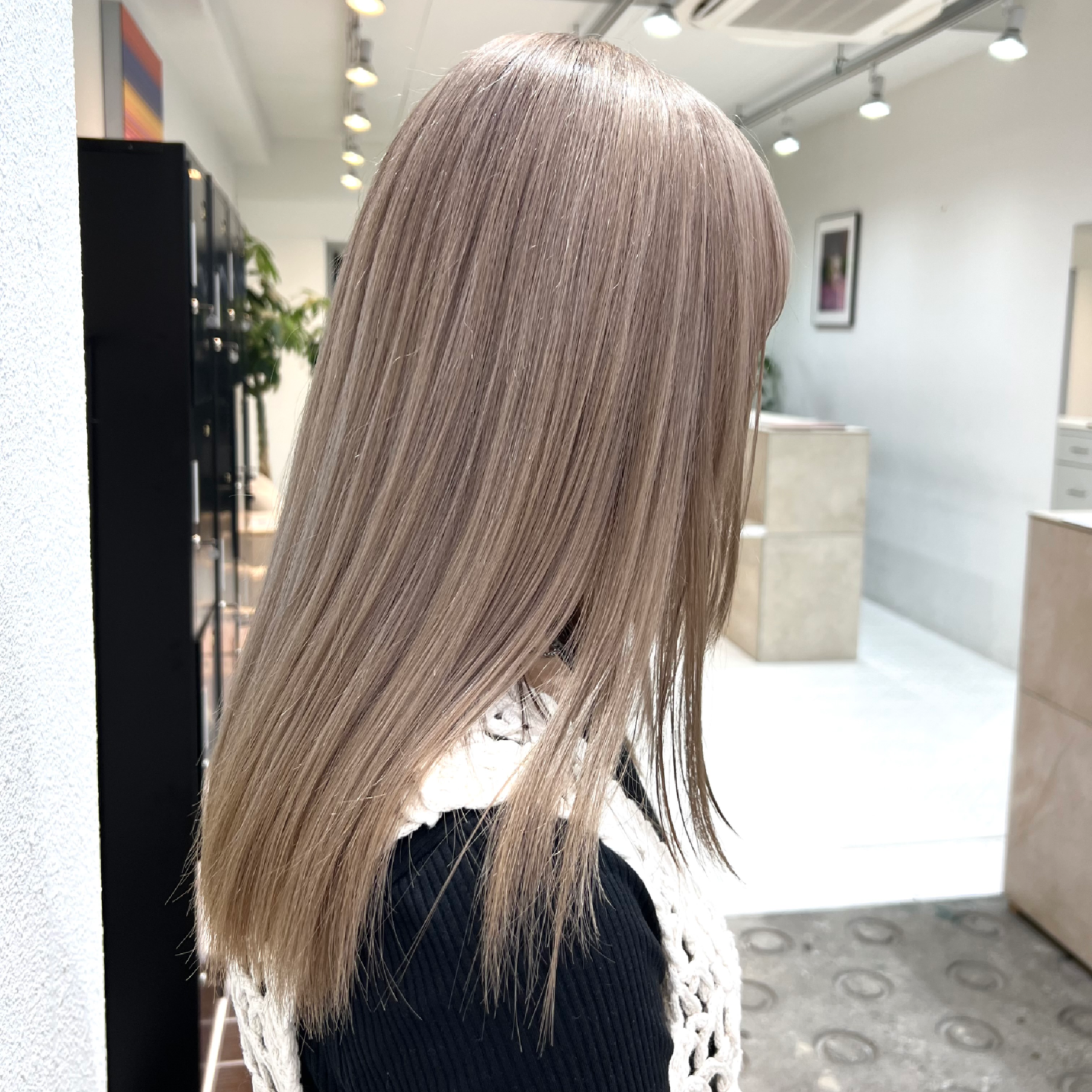 【色落ちも綺麗♪】ケアブリーチ使用♪ダブルカラー+3STEPトリートメント