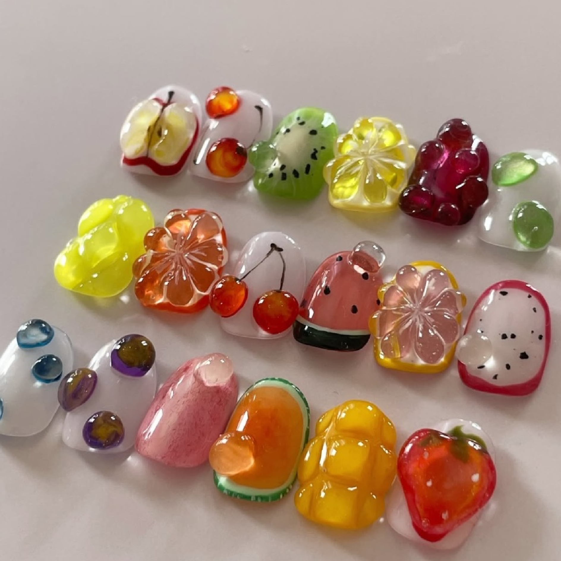 自爪ジェルお任せデザイン アート10本まで