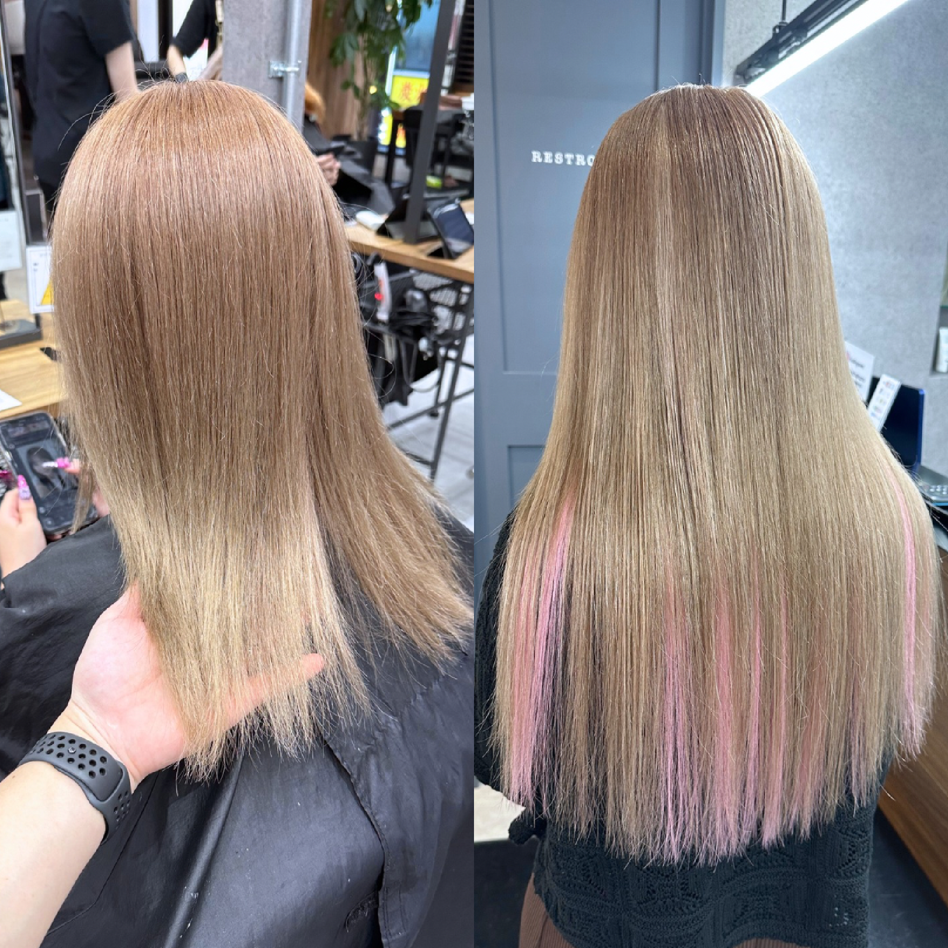 ダブルカラー＋《最高級レミー》シールエクステ80枚+前処理