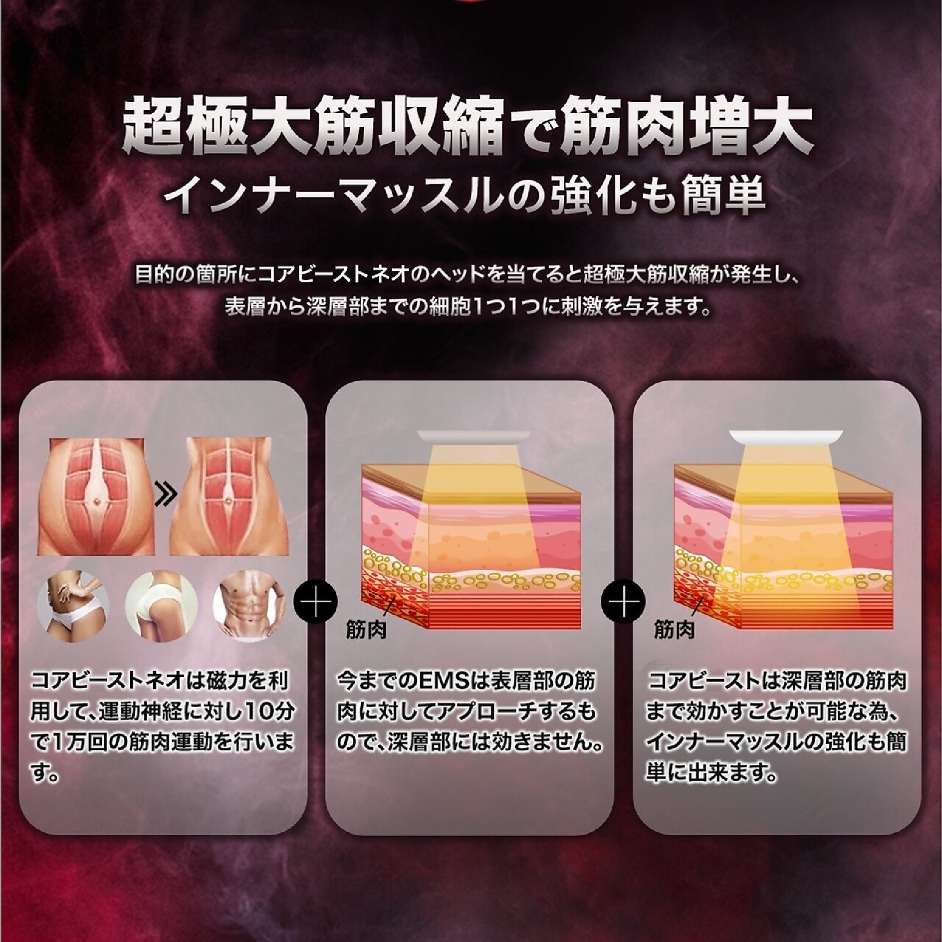 New☆次世代EMSでインナーマッスルを強化!美しく健康的な痩身メニュー♪¥44
