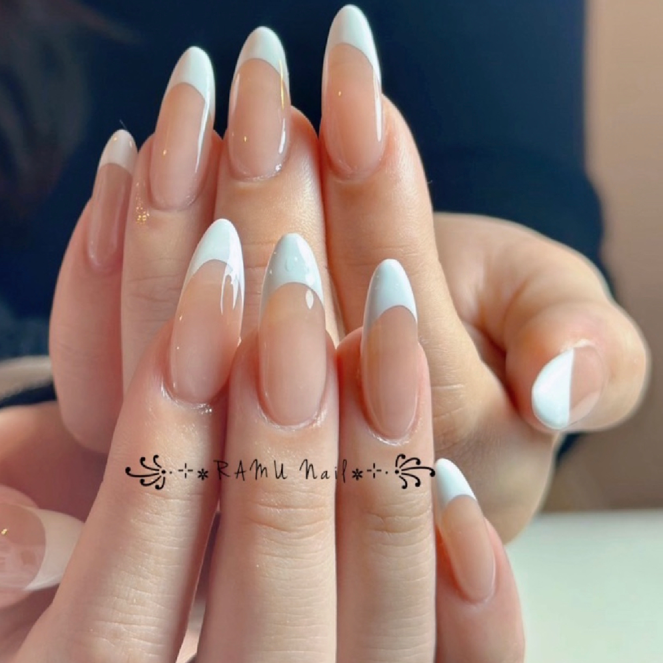 【持込デザイン】チップ長さだし＋フレンチorグラデーション ⏰150分